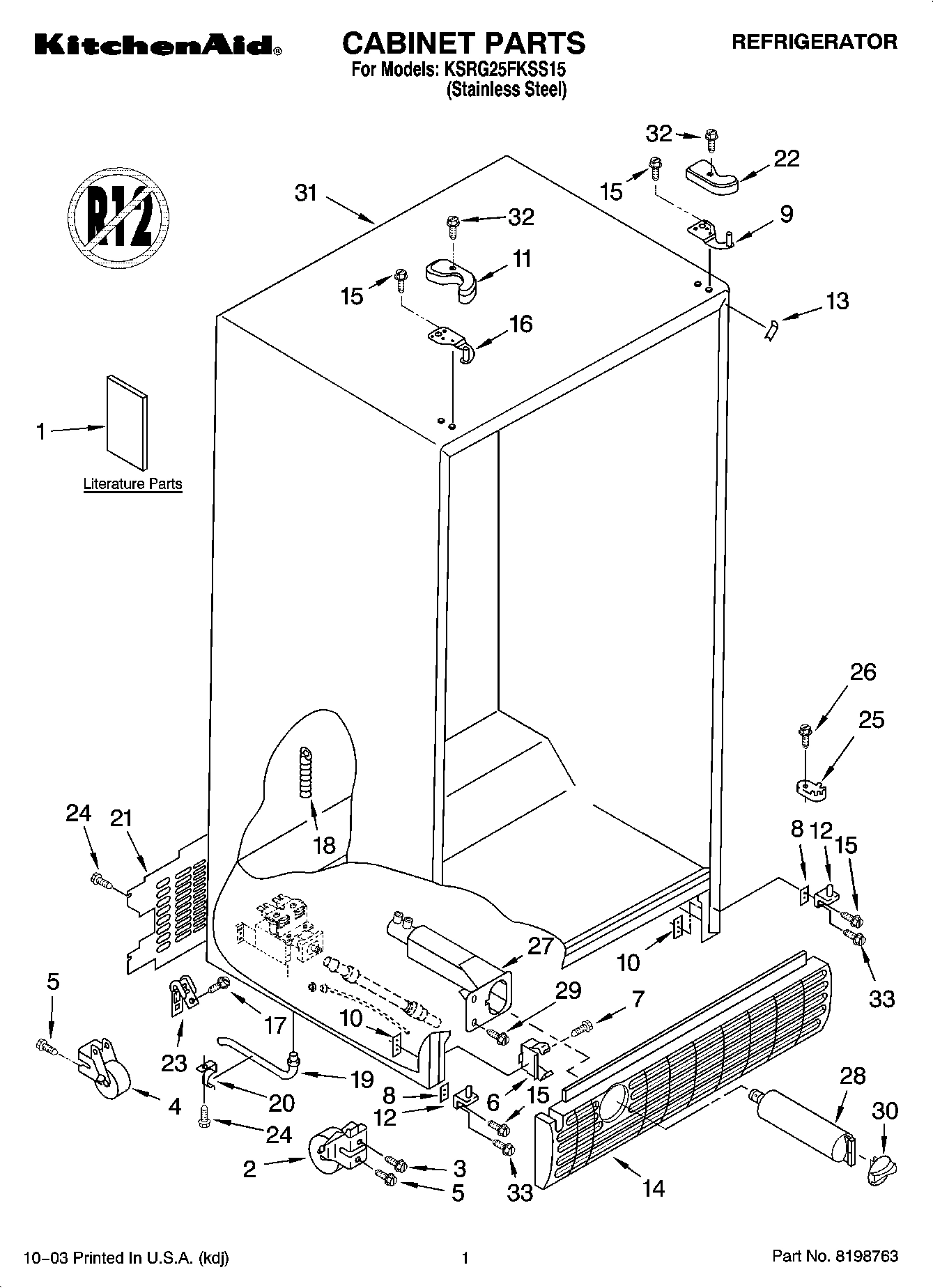 01 - CABINET PARTS