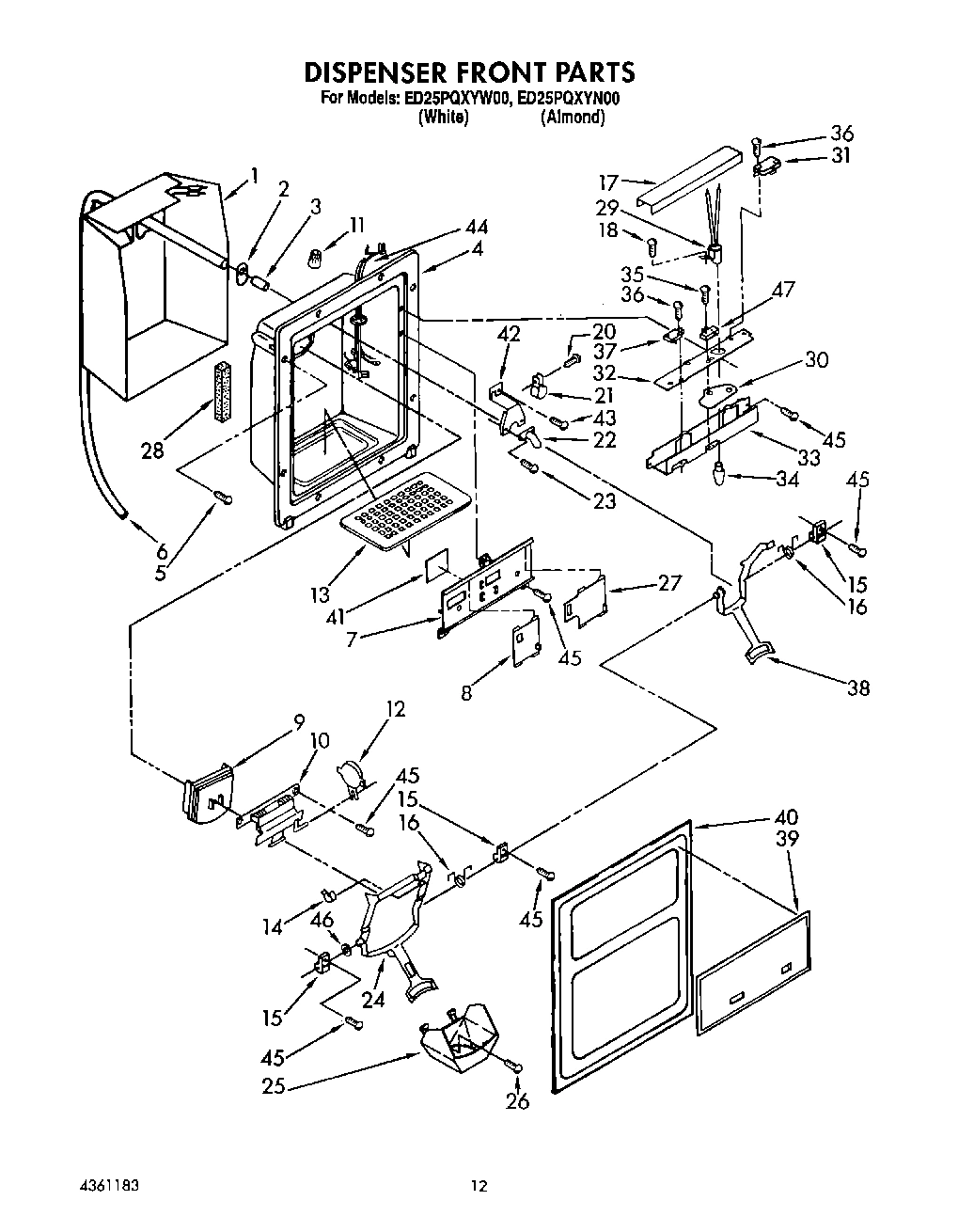 09 - DISPENSER FRONT