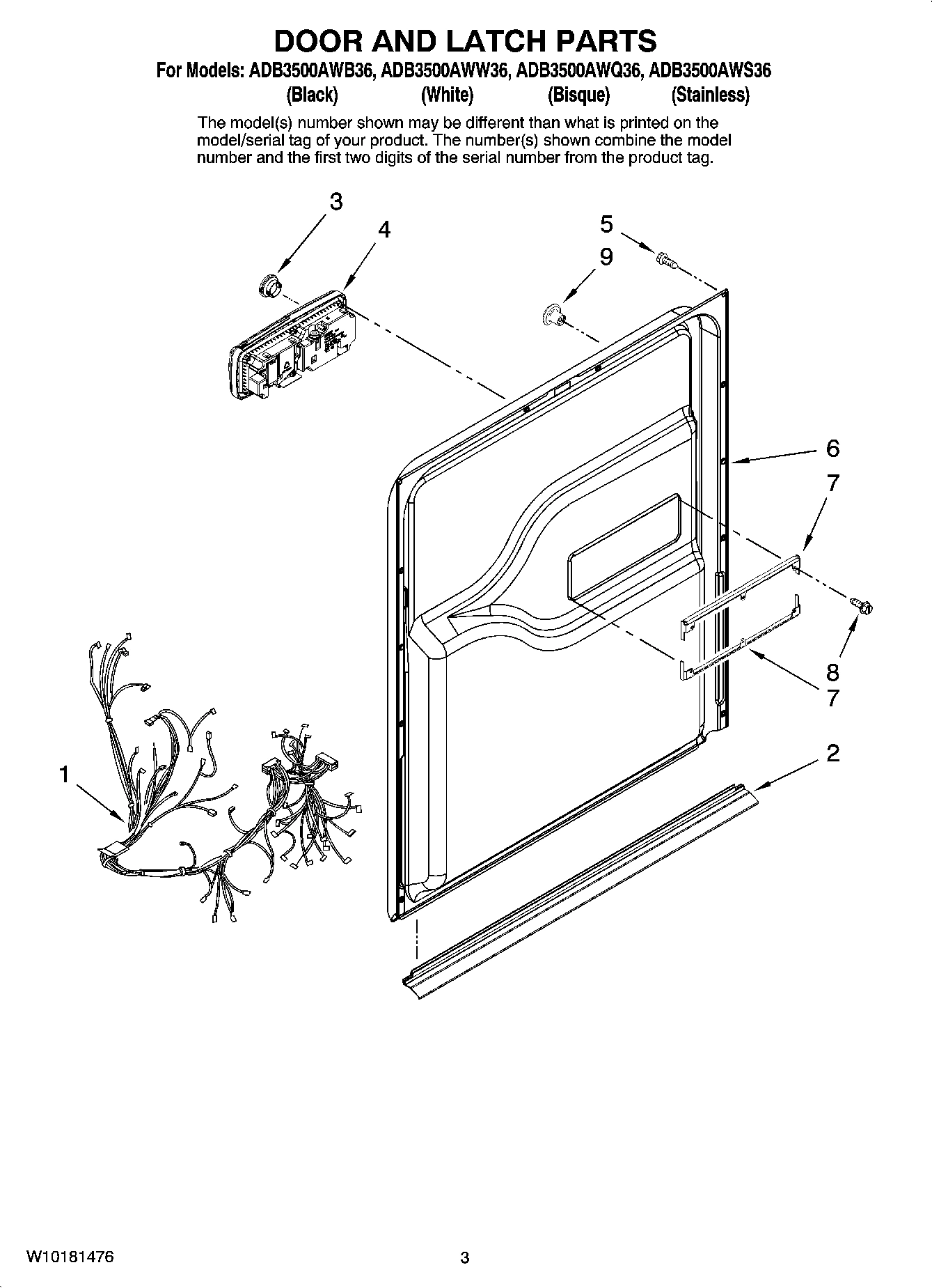03 - DOOR AND LATCH PARTS