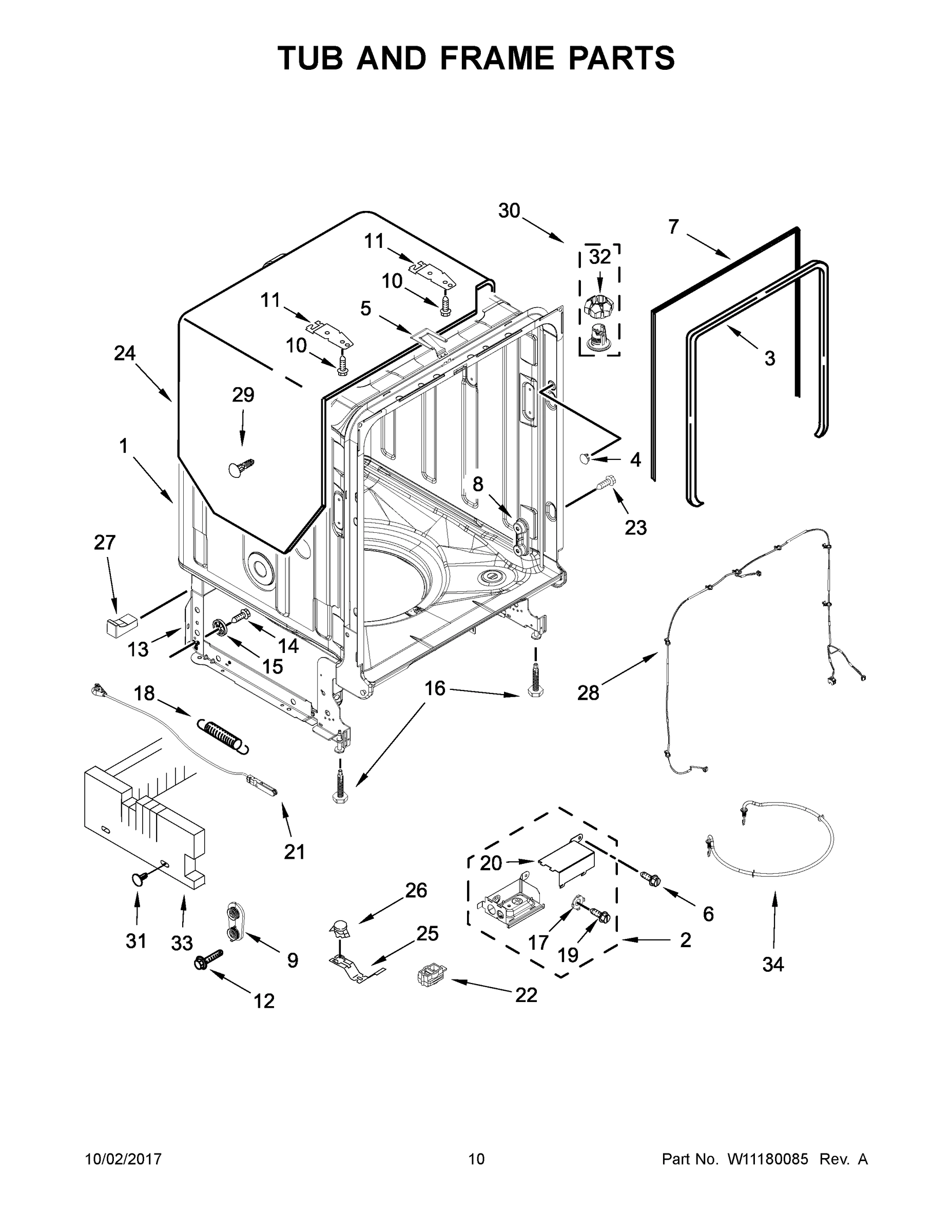06 - TUB AND FRAME PARTS