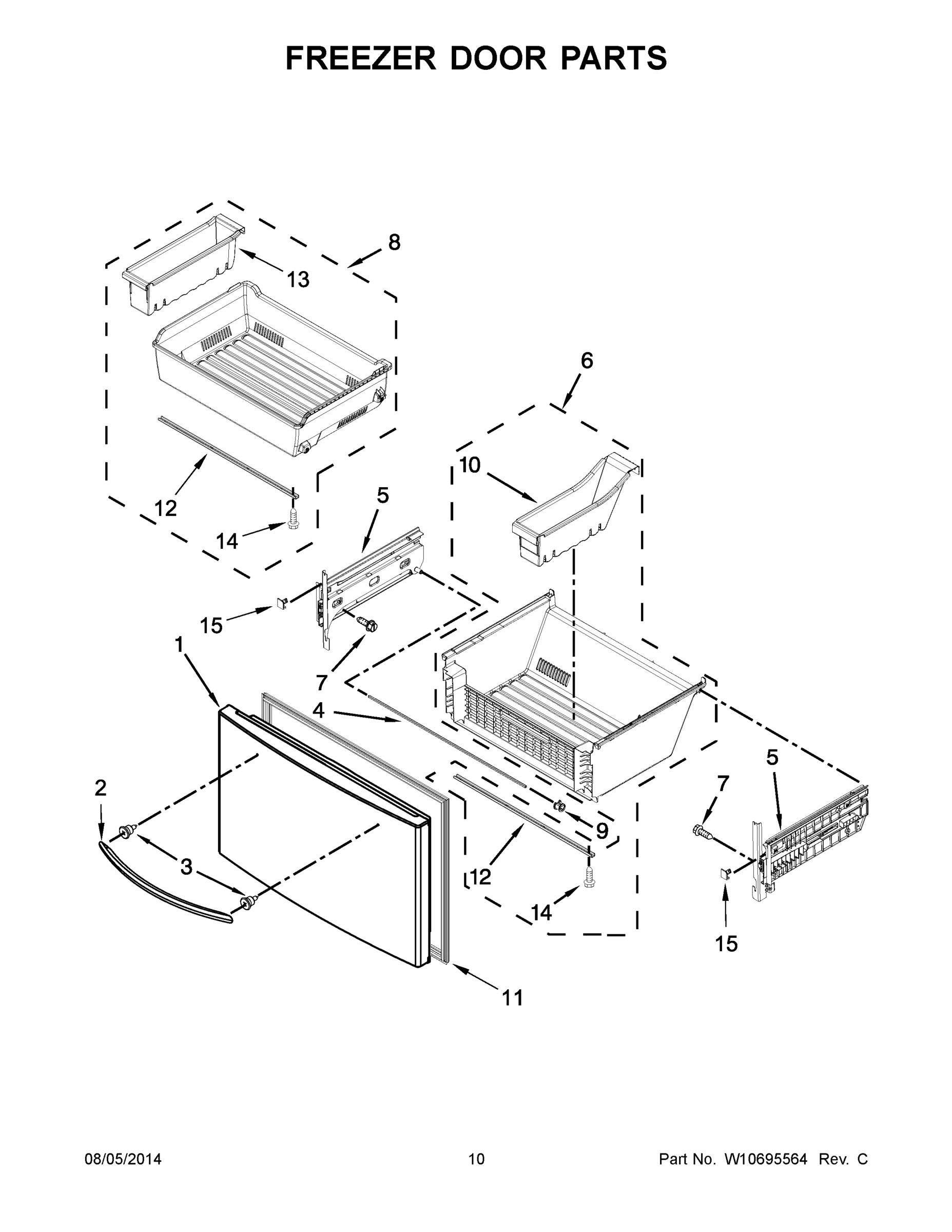 06 - FREEZER DOOR PARTS