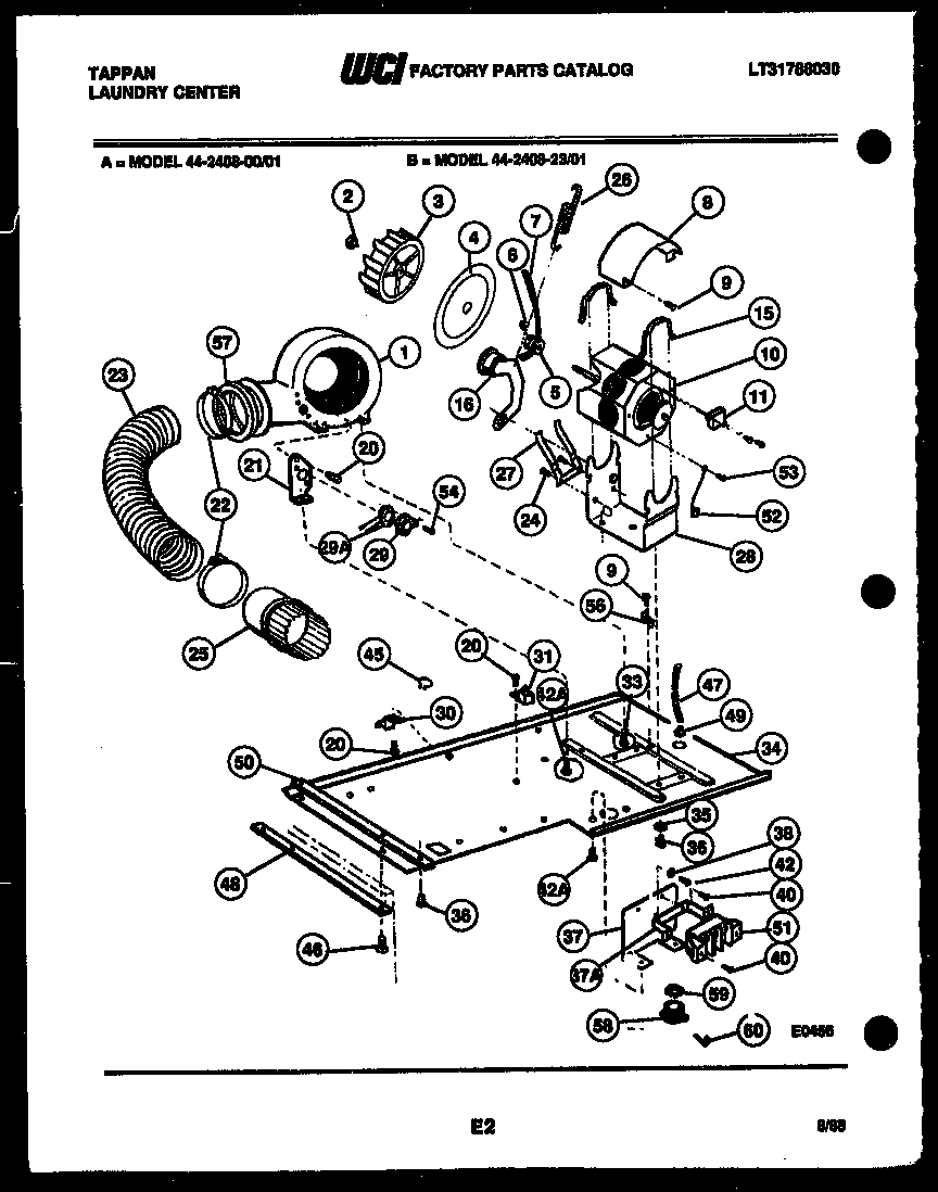04 - DRYER MOTOR, BLOWER AND BELT
