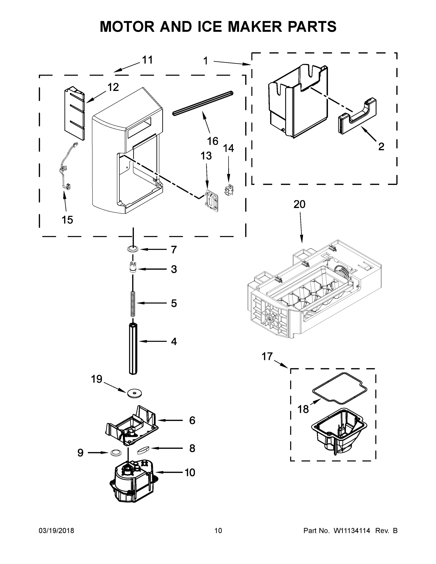 06 - MOTOR AND ICE MAKER PARTS