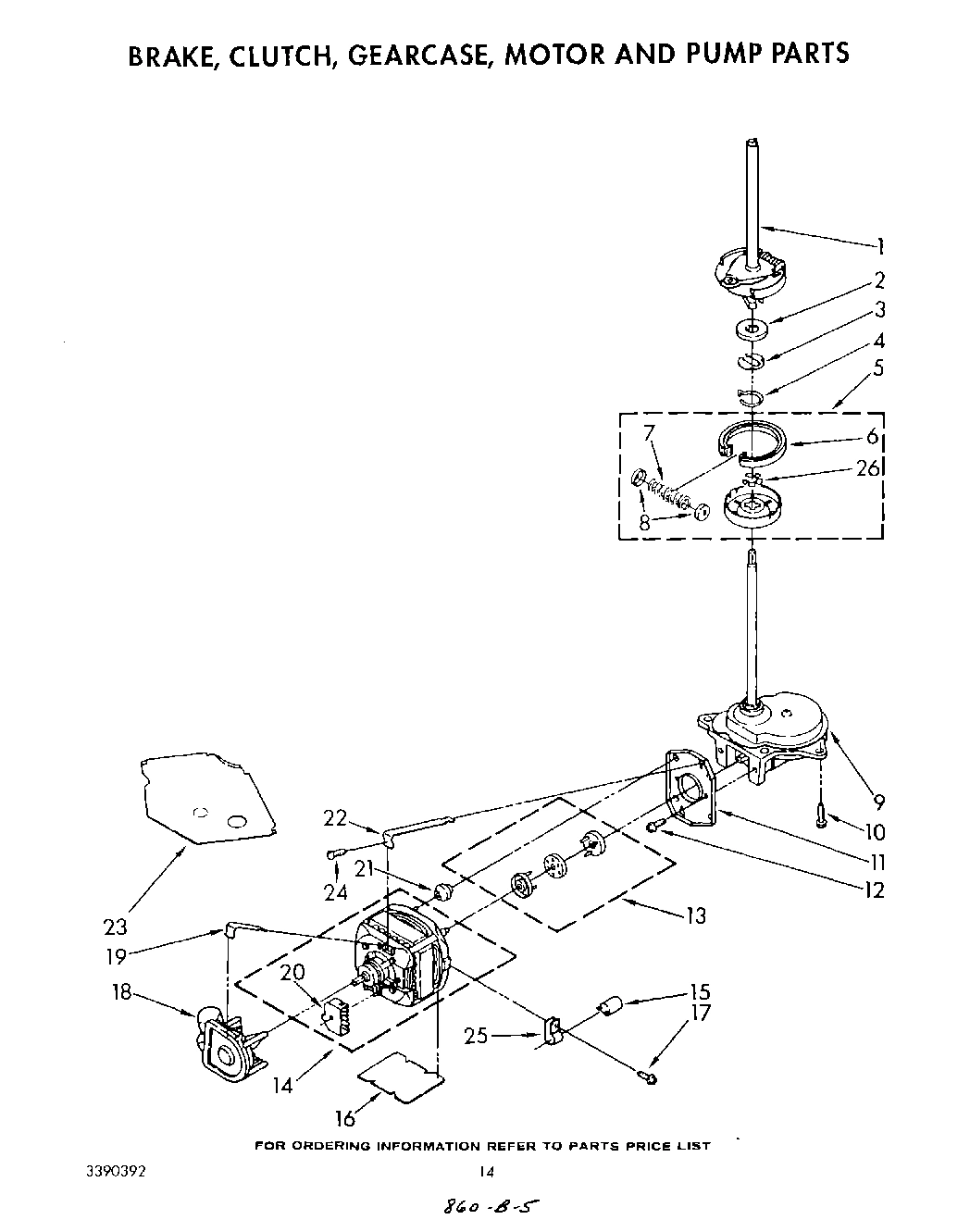 09 - BRAKE, CLUTCH, GEARCASE, MOTOR AND PUMP