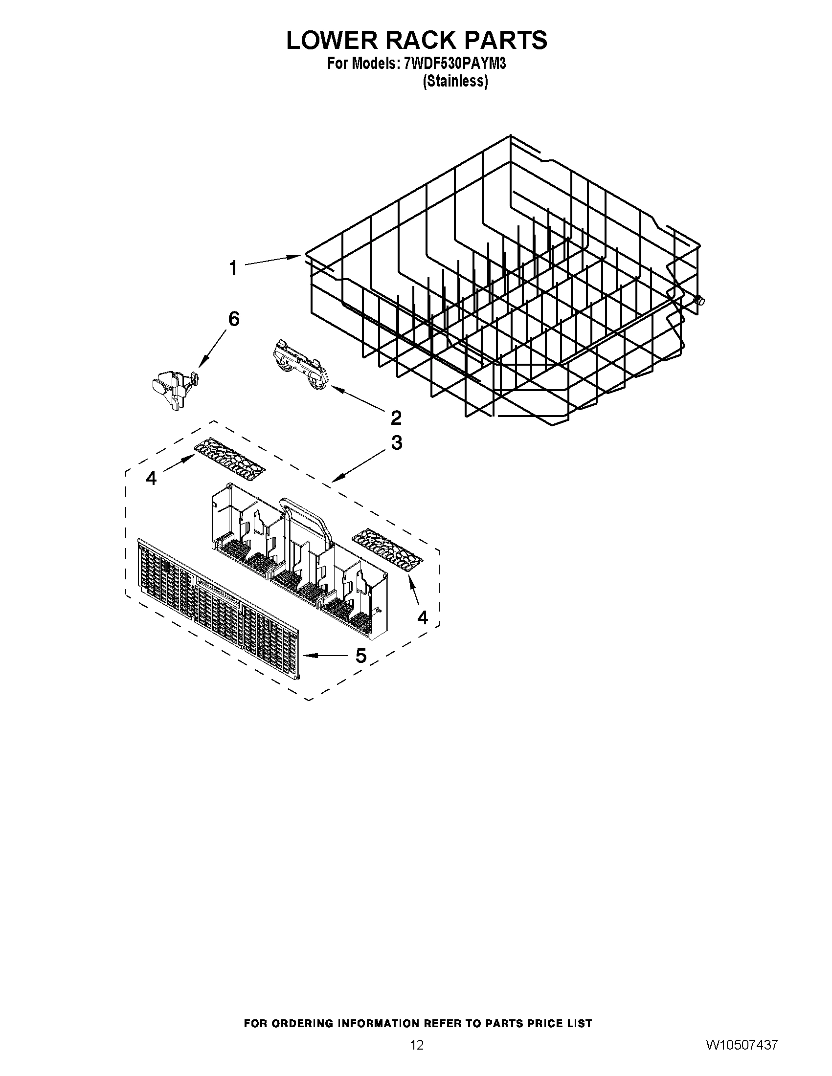 10 - LOWER RACK PARTS