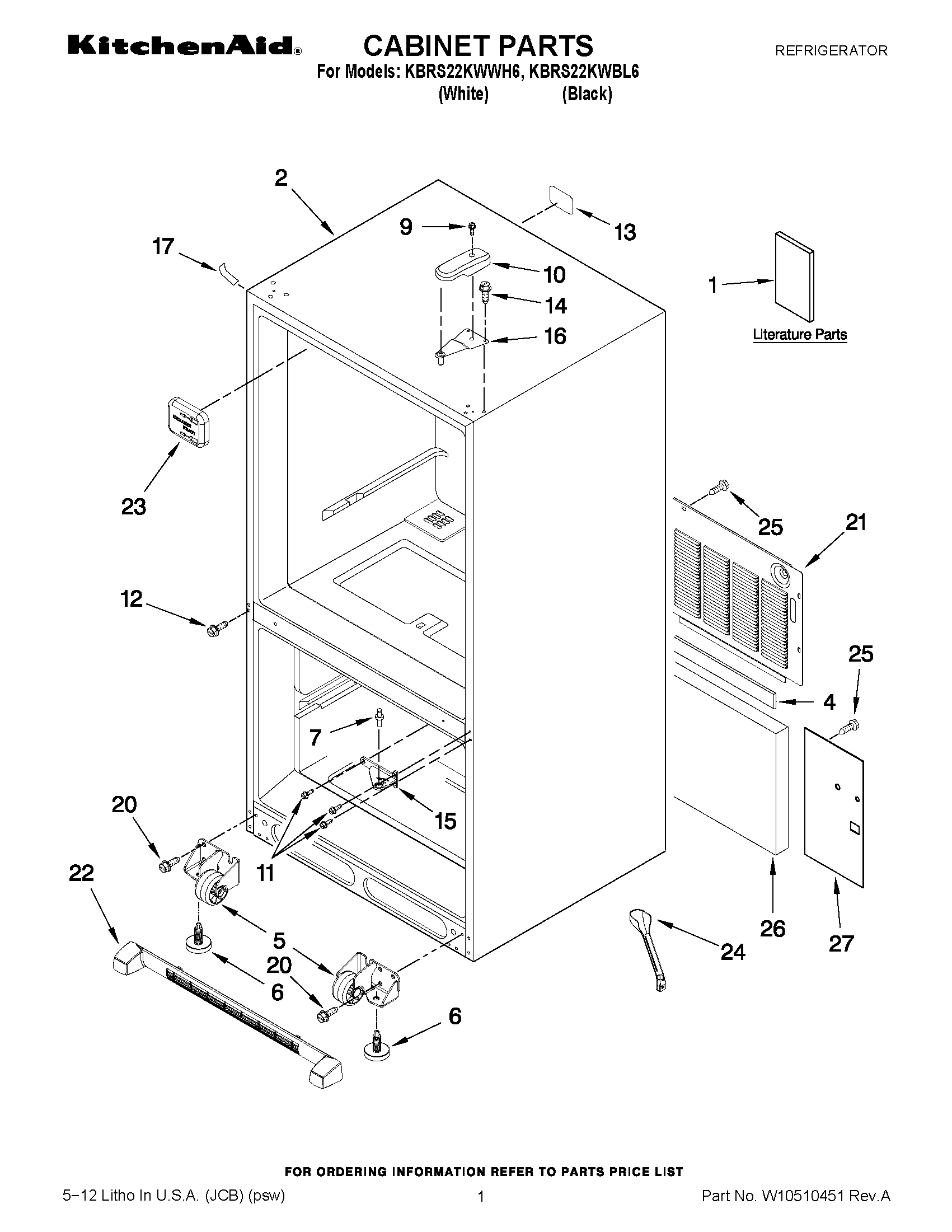 01 - CABINET PARTS