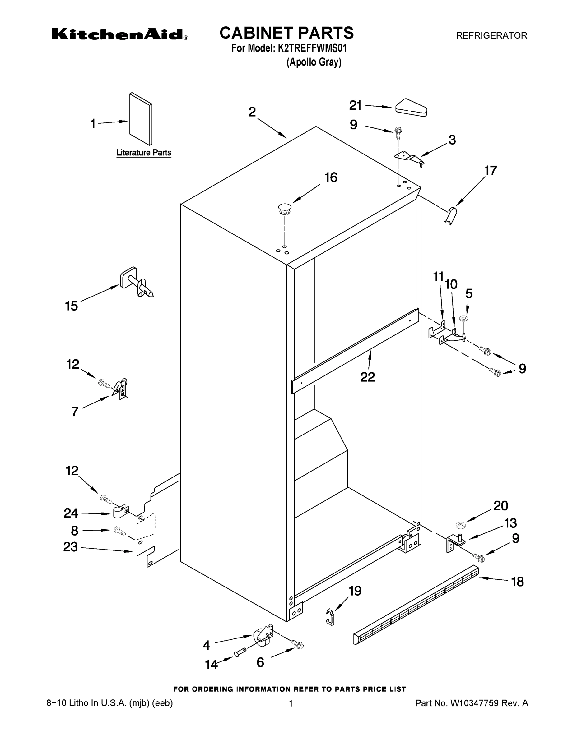 01 - CABINET PARTS