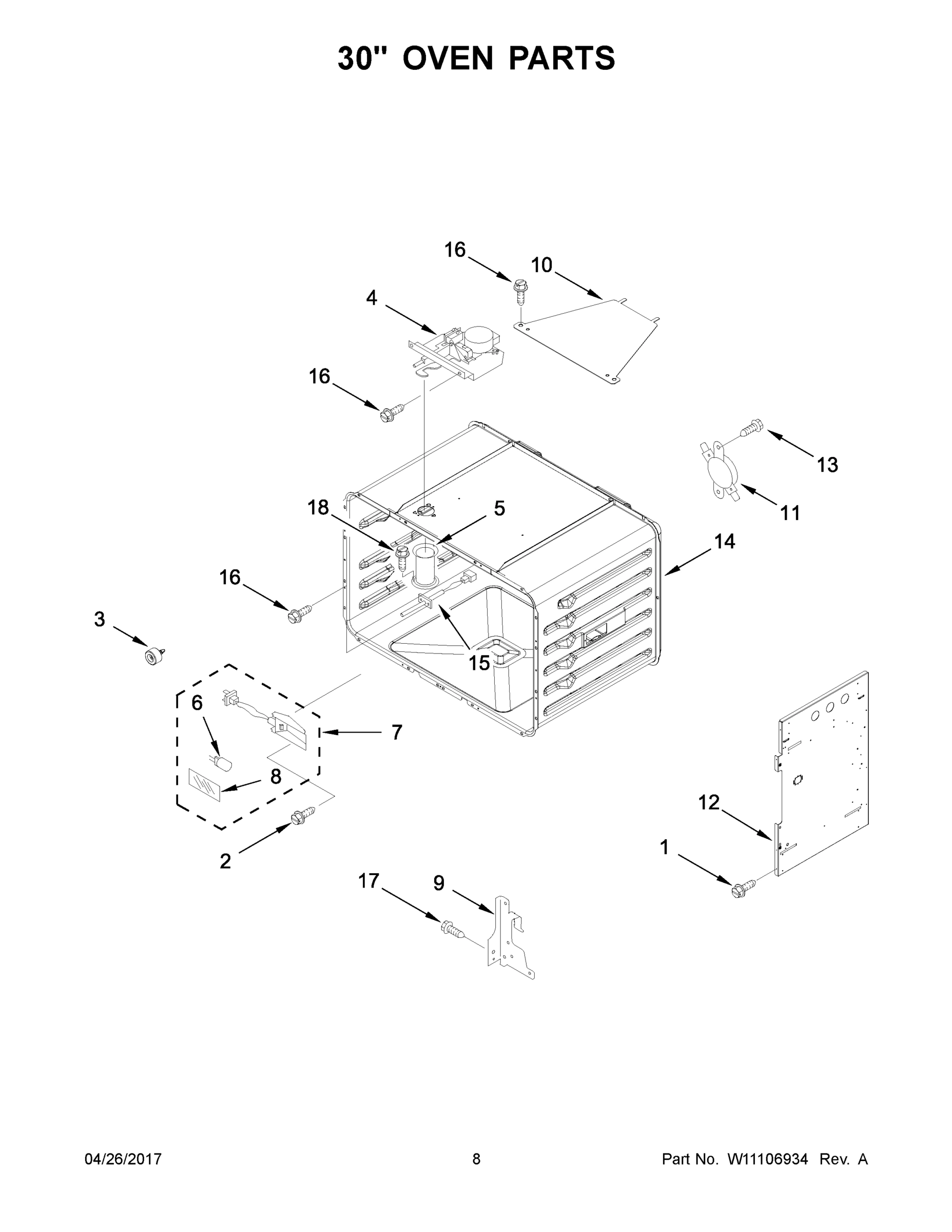 05 - 30" OVEN PARTS