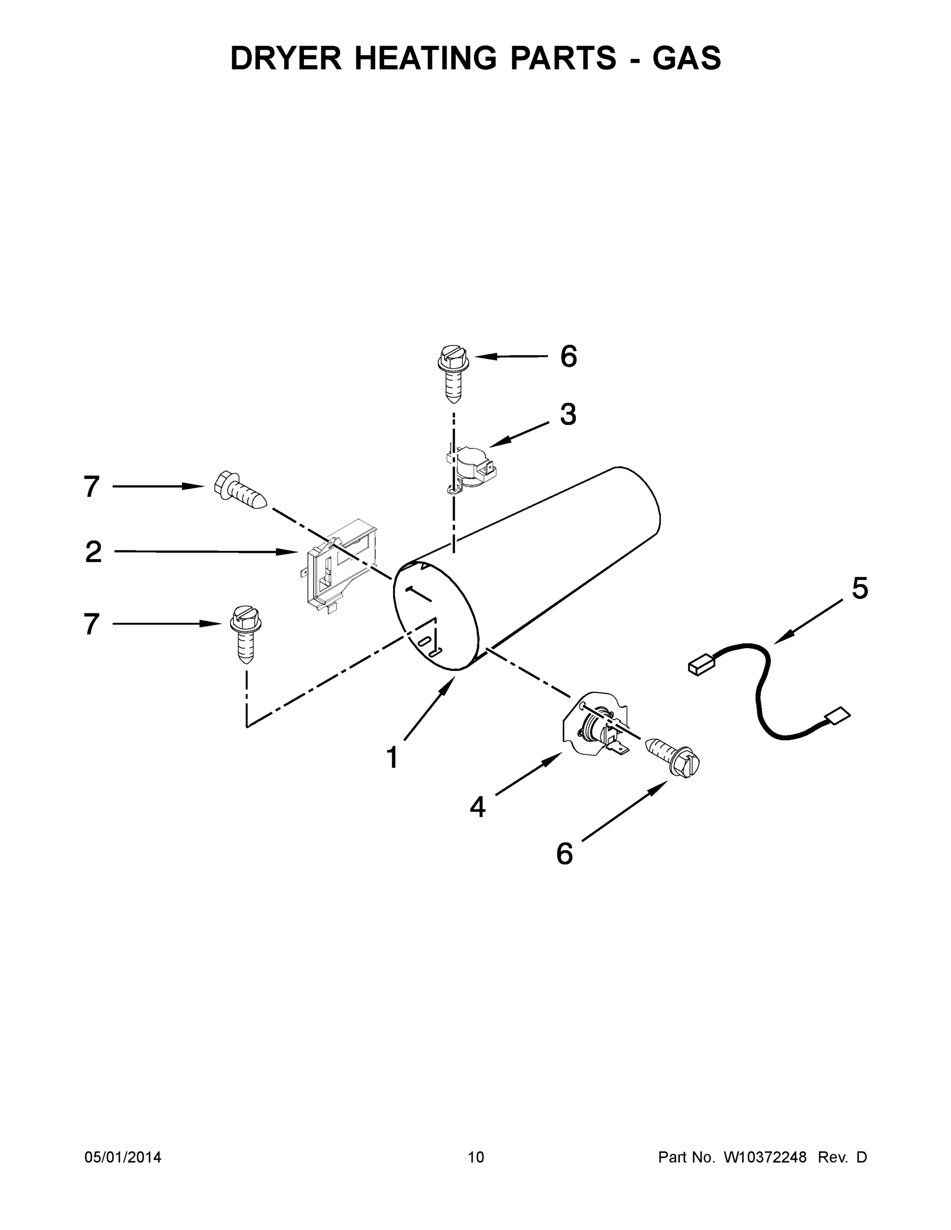 06 - DRYER HEATING PARTS - GAS