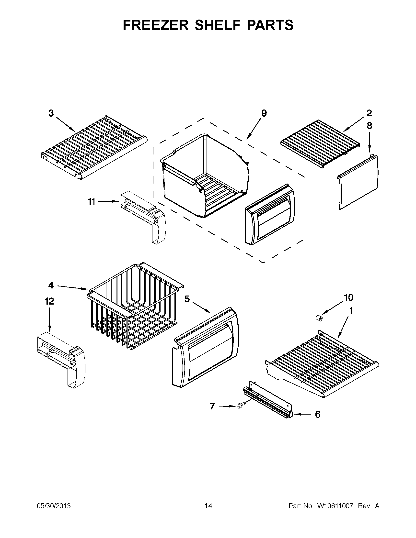 07 - FREEZER SHELF PARTS