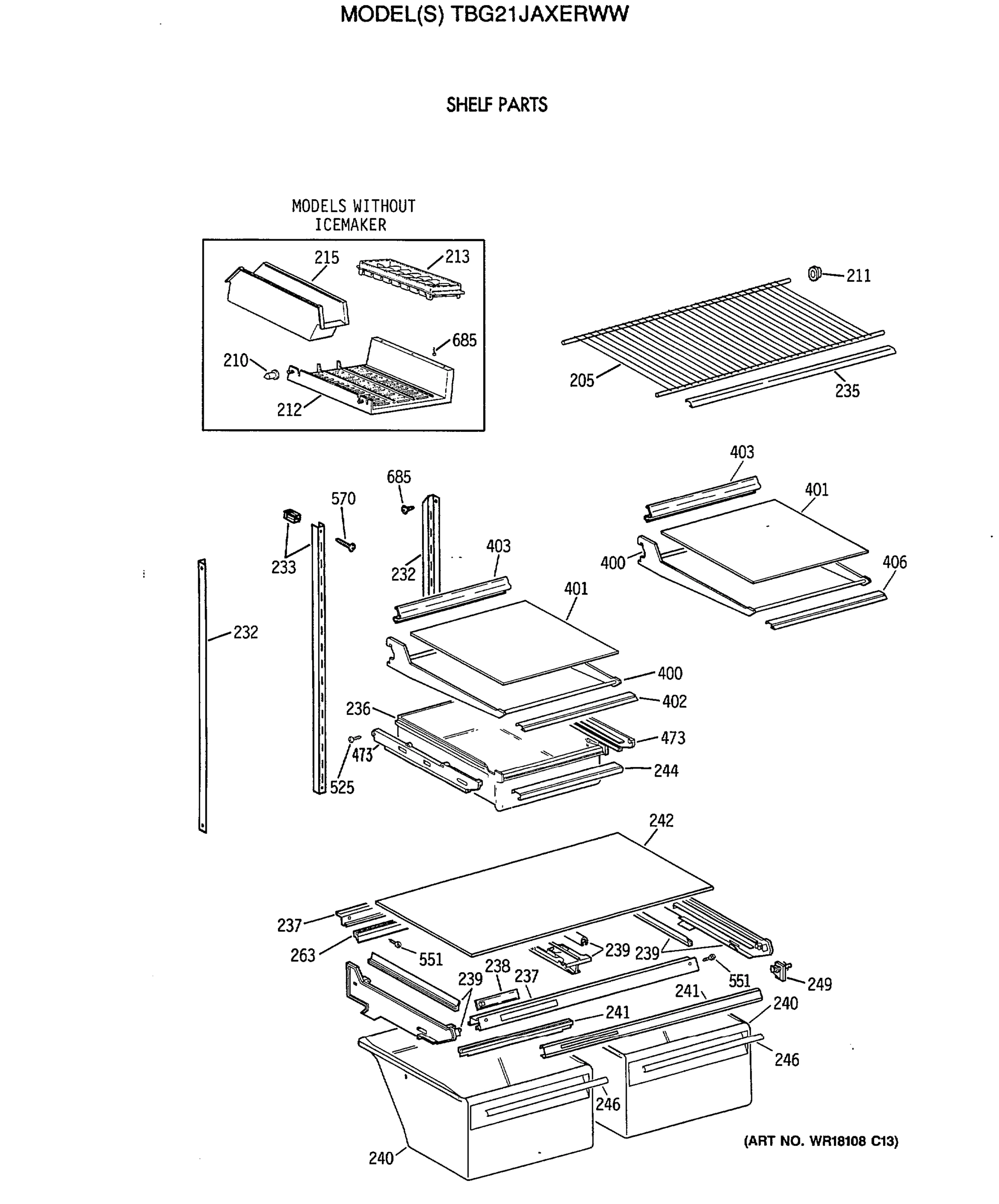 SHELF PARTS