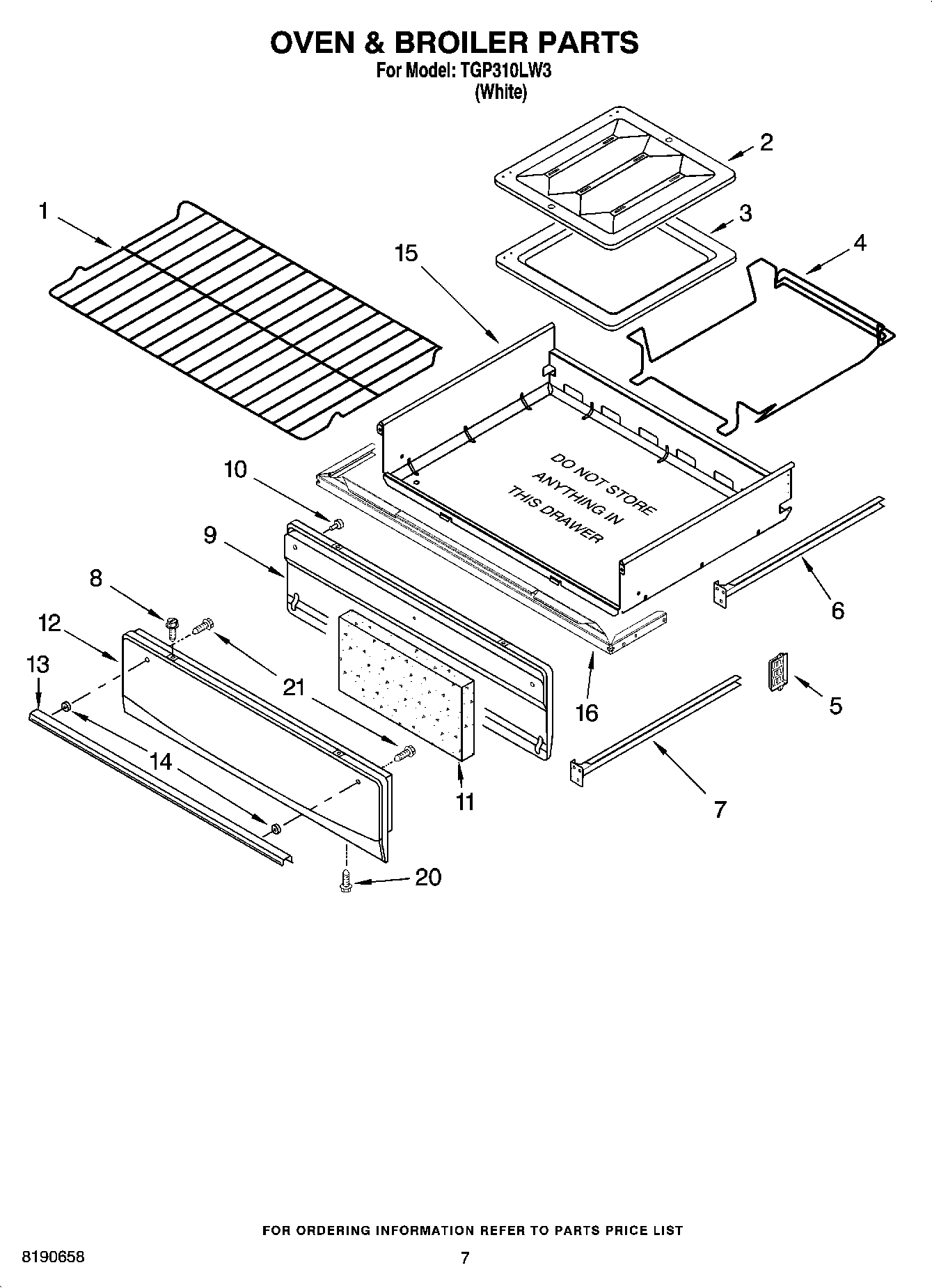 05 - OVEN & BROILER PARTS