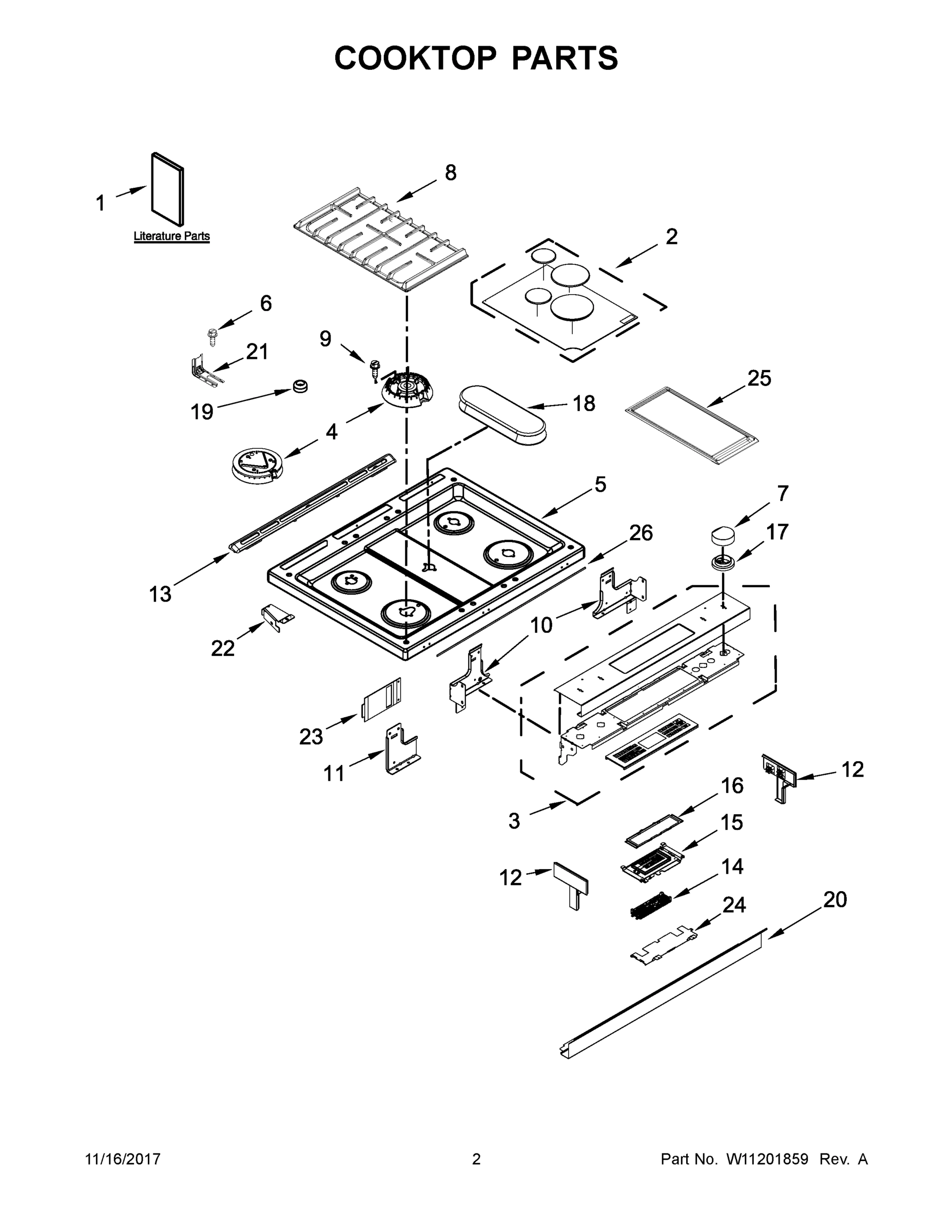 02 - COOKTOP PARTS