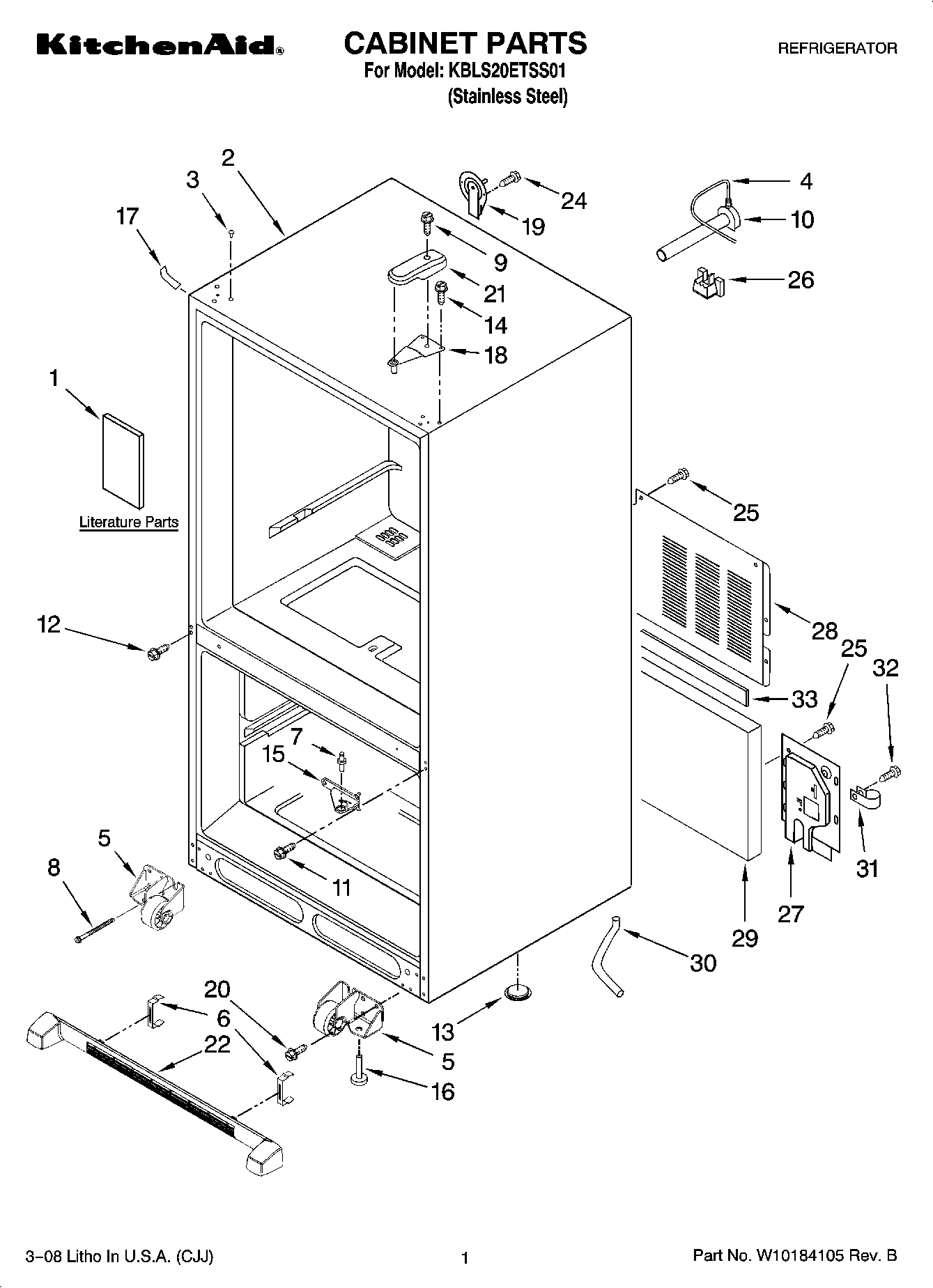01 - CABINET PARTS