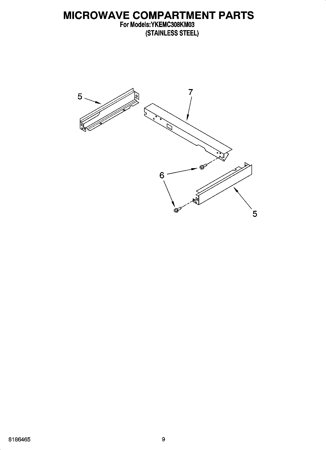 07 - MICROWAVE COMPARTMENT PARTS