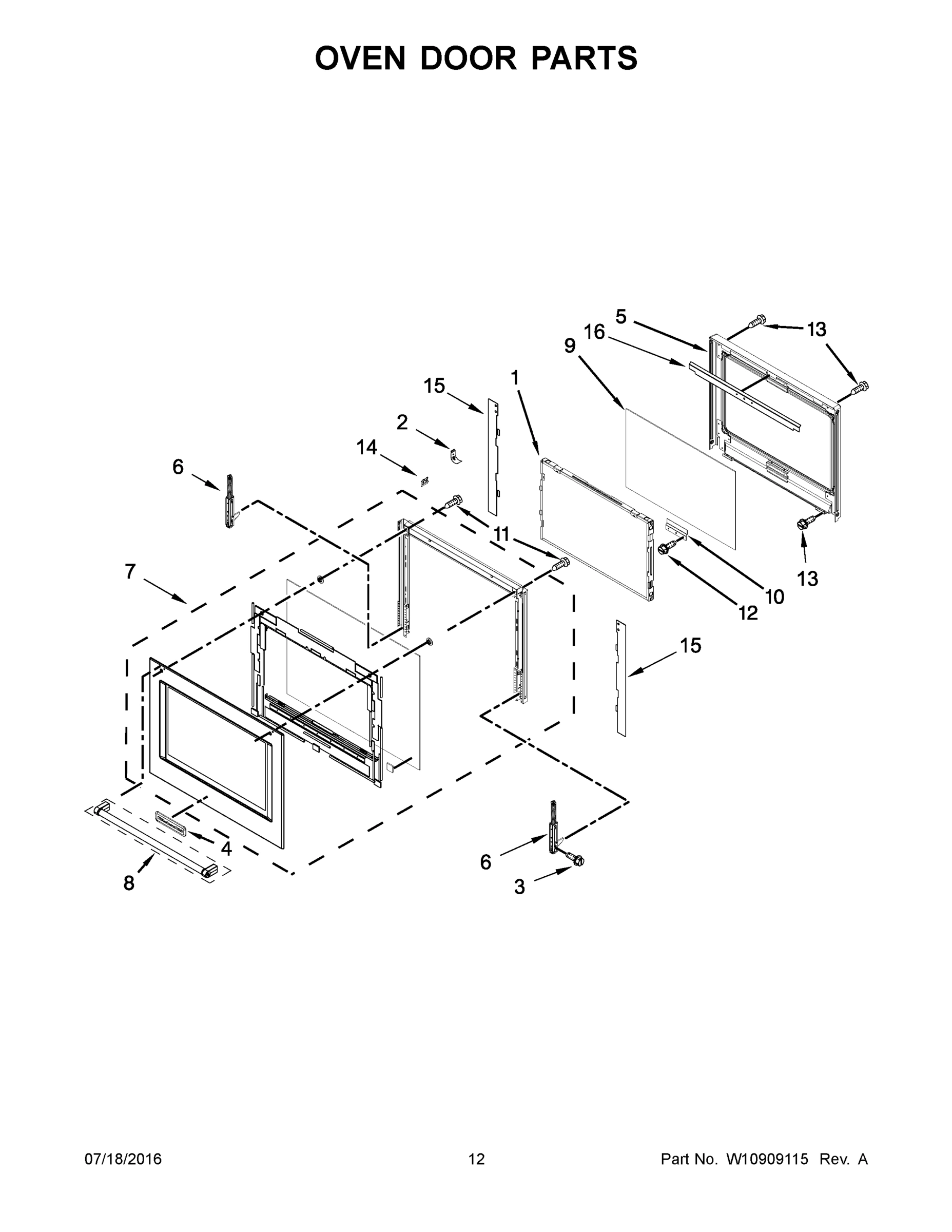 07 - OVEN DOOR PARTS