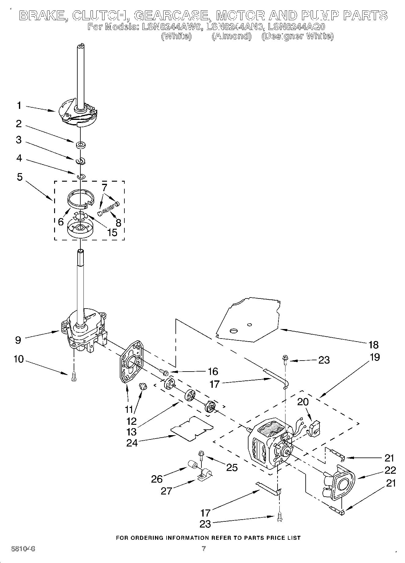 05 - BRAKE, CLUTCH, GEARCASE, MOTOR & PUMP