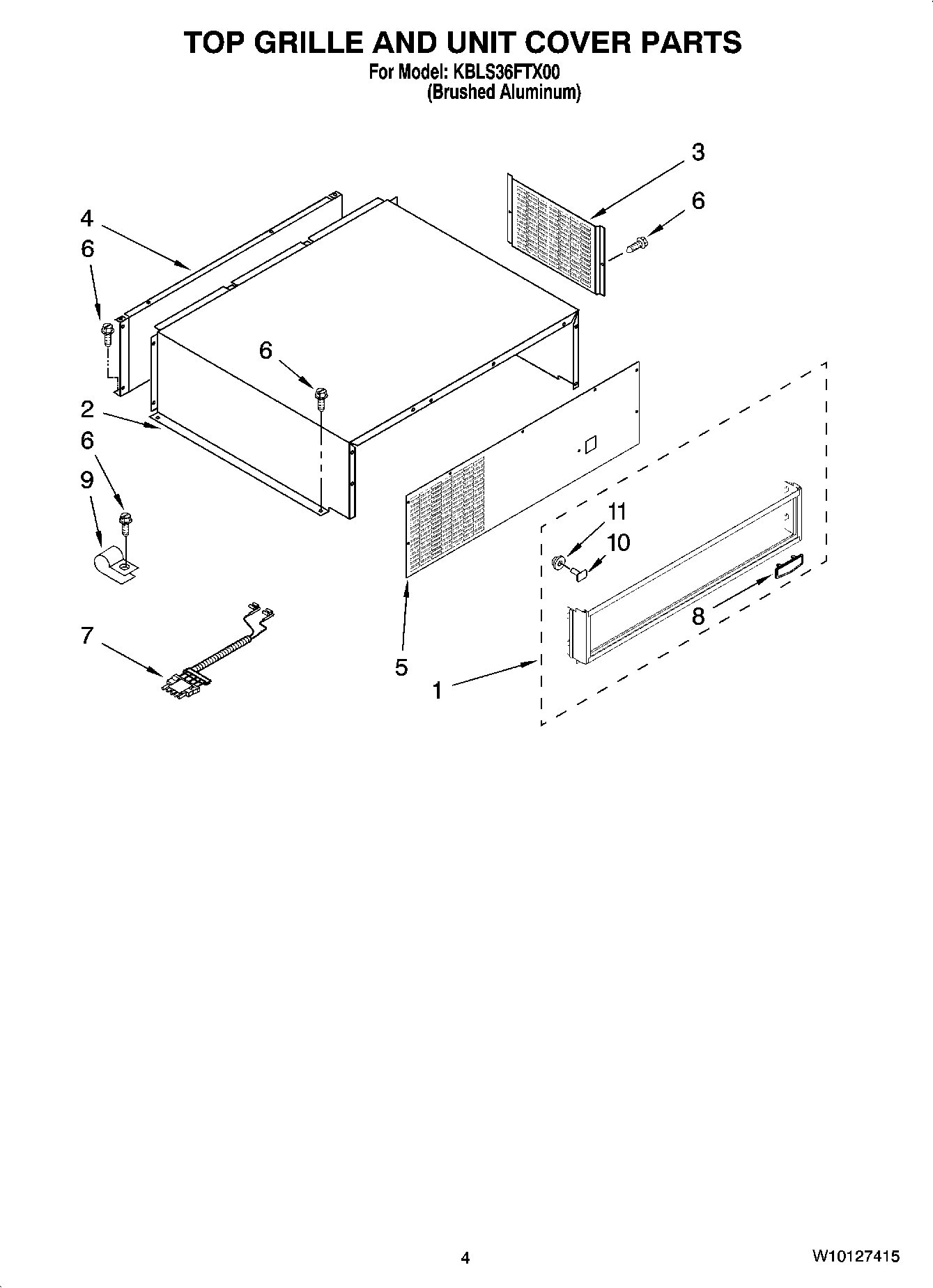 03 - TOP GRILLE AND UNIT COVER PARTS