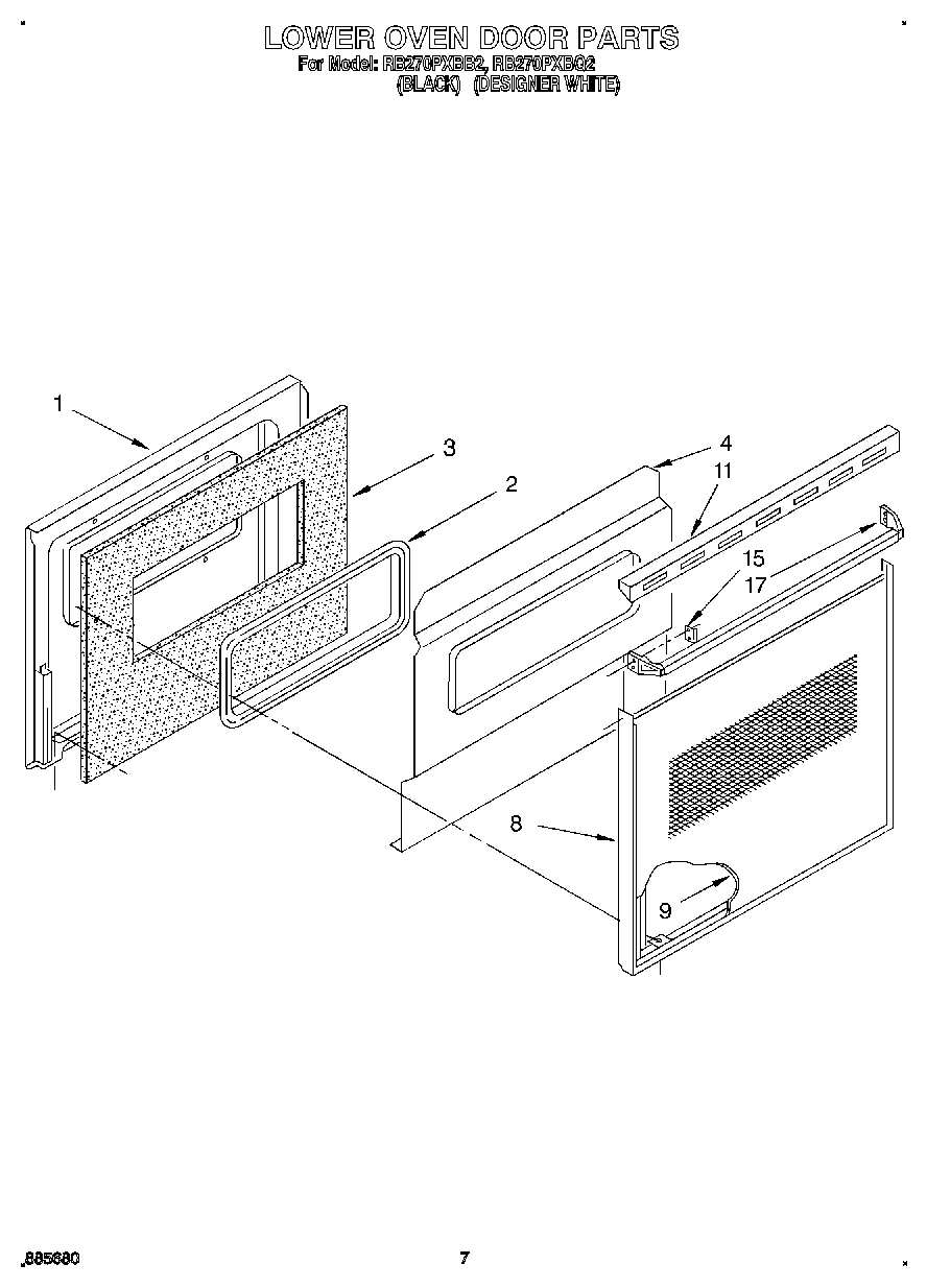 04 - LOWER OVEN DOOR