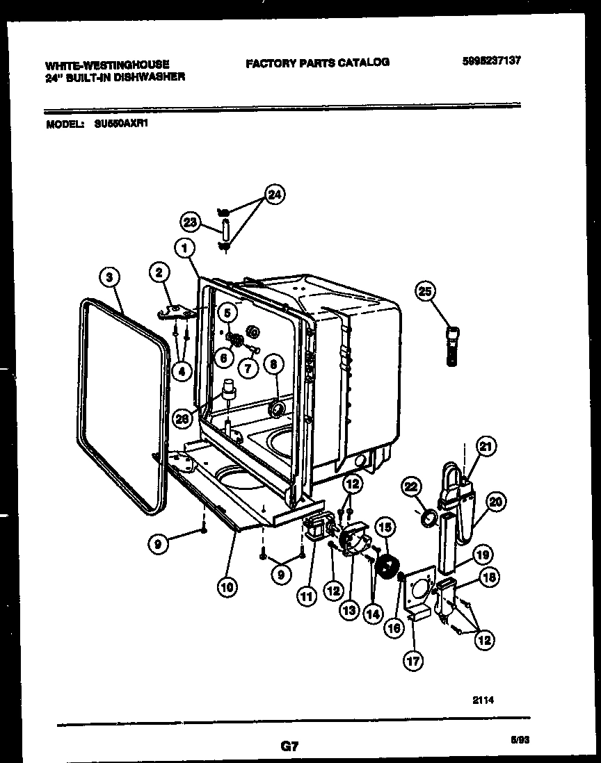 05 - TUB AND FRAME PARTS
