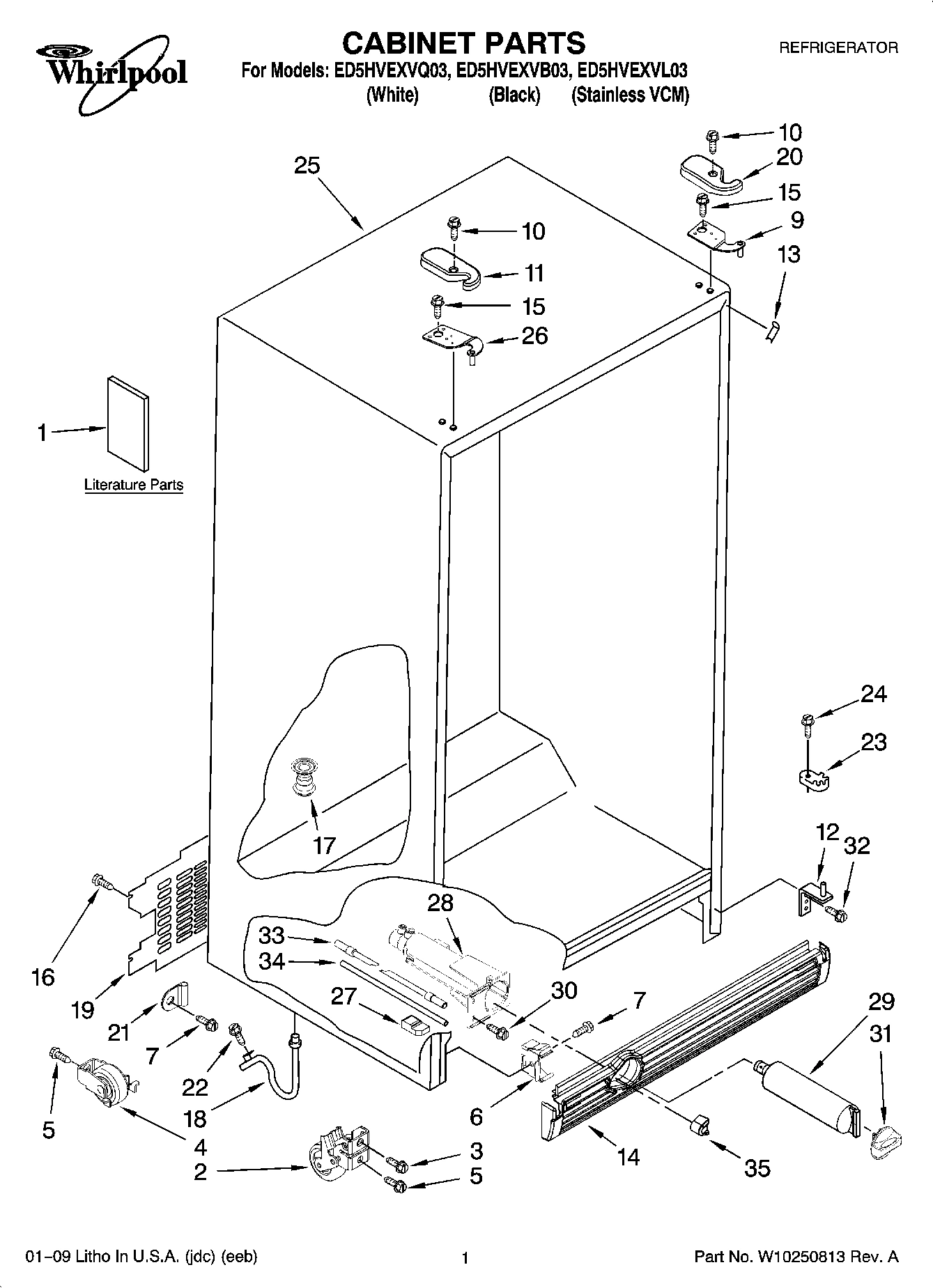 01 - CABINET PARTS