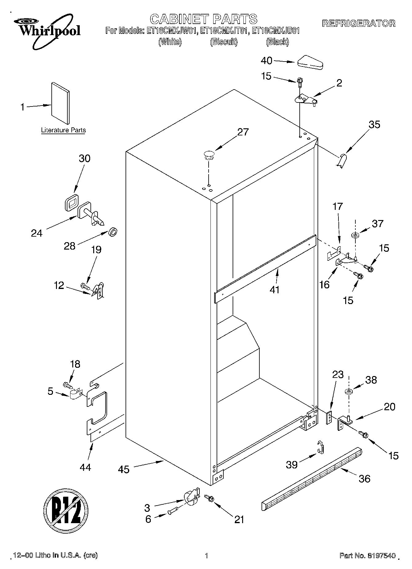 01 - CABINET, LITERATURE