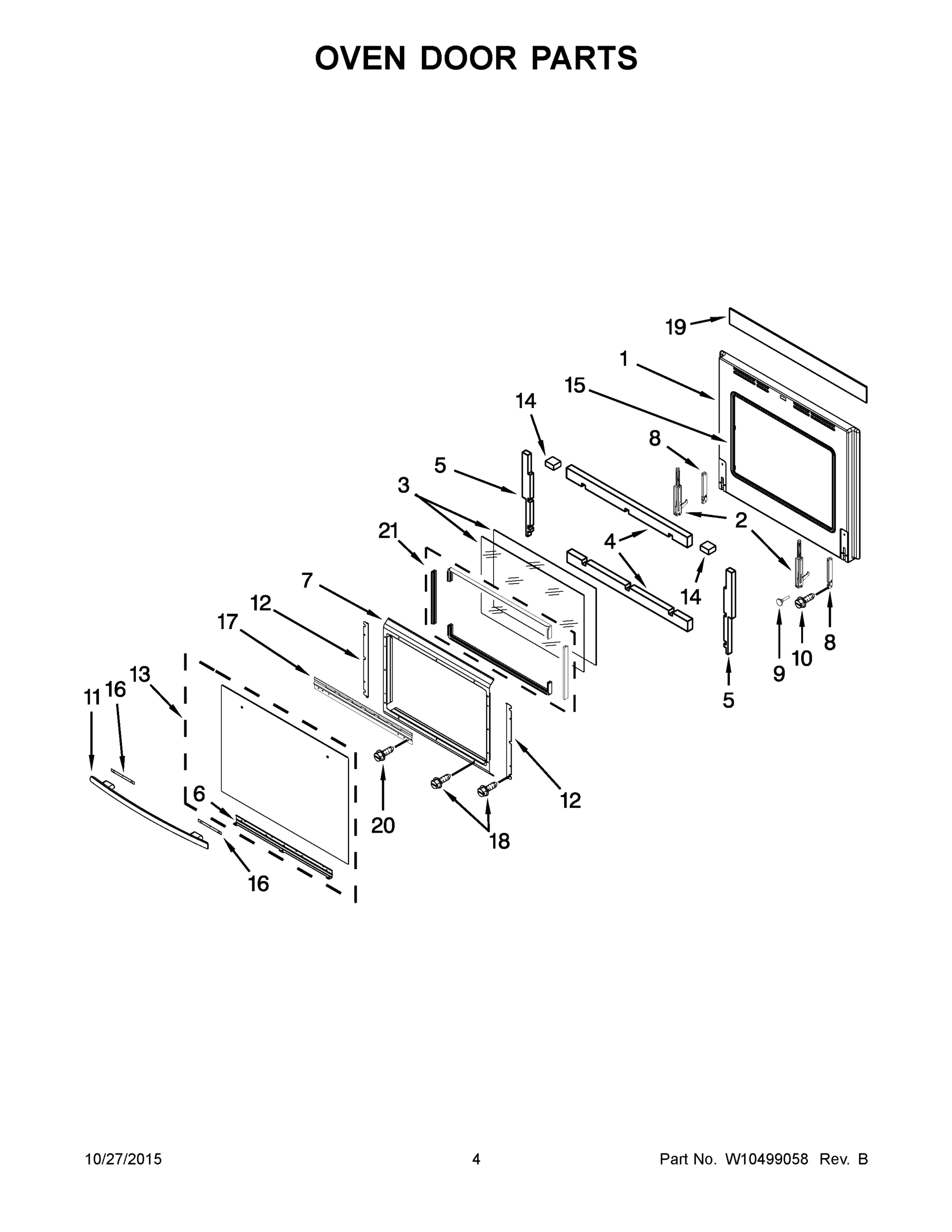 03 - OVEN DOOR PARTS