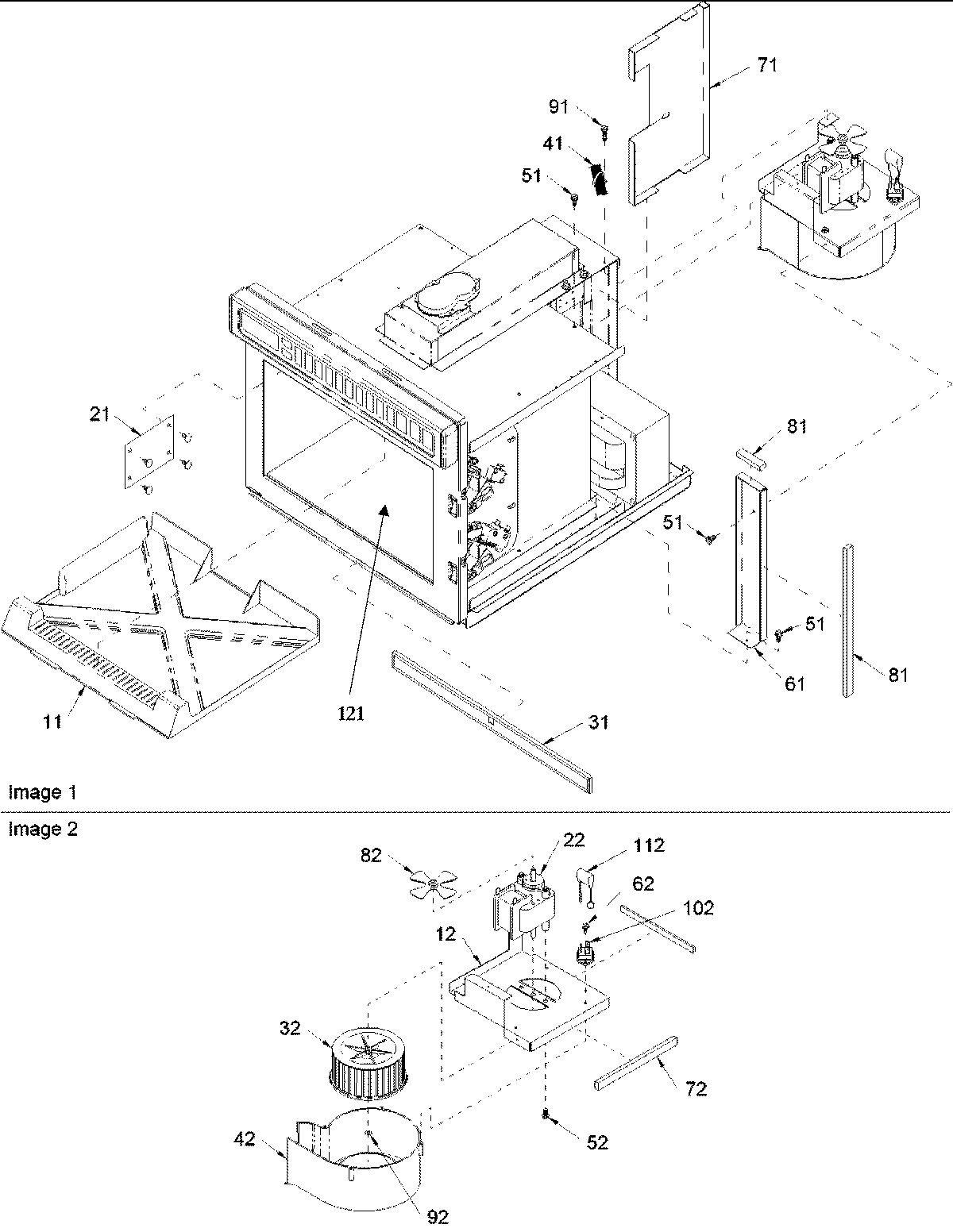 08 - SPLASH SHIELD, BLOWER ASSY & CAVITY