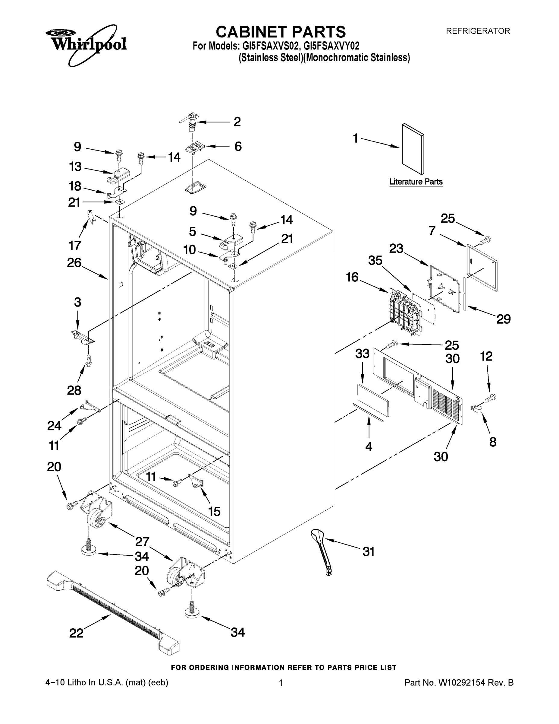 01 - CABINET PARTS