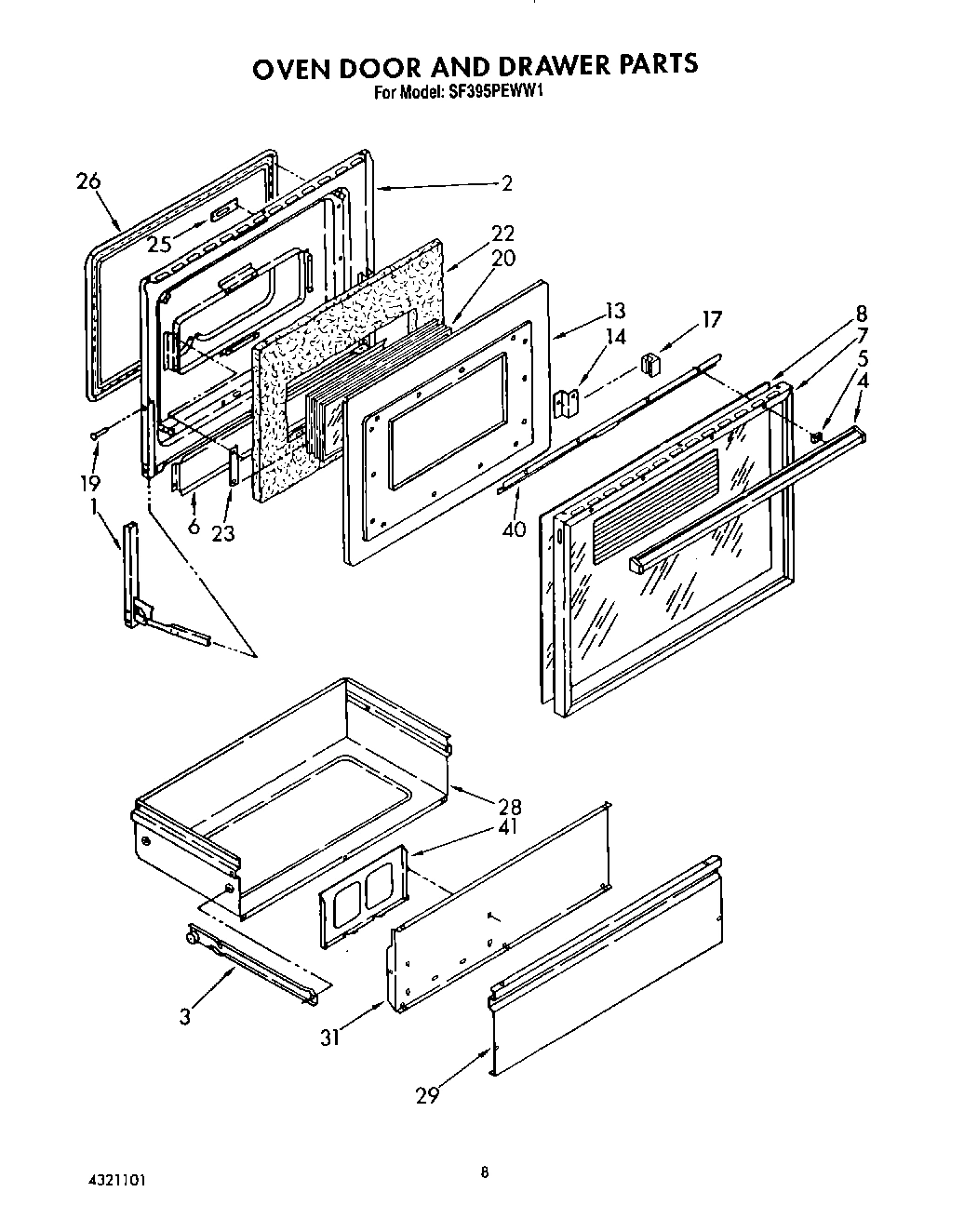 06 - OVEN DOOR AND DRAWER