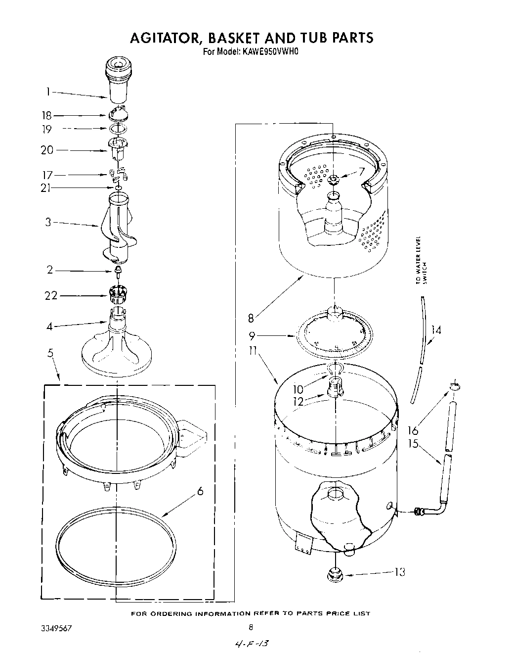 05 - AGITATOR, BASKET AND TUB