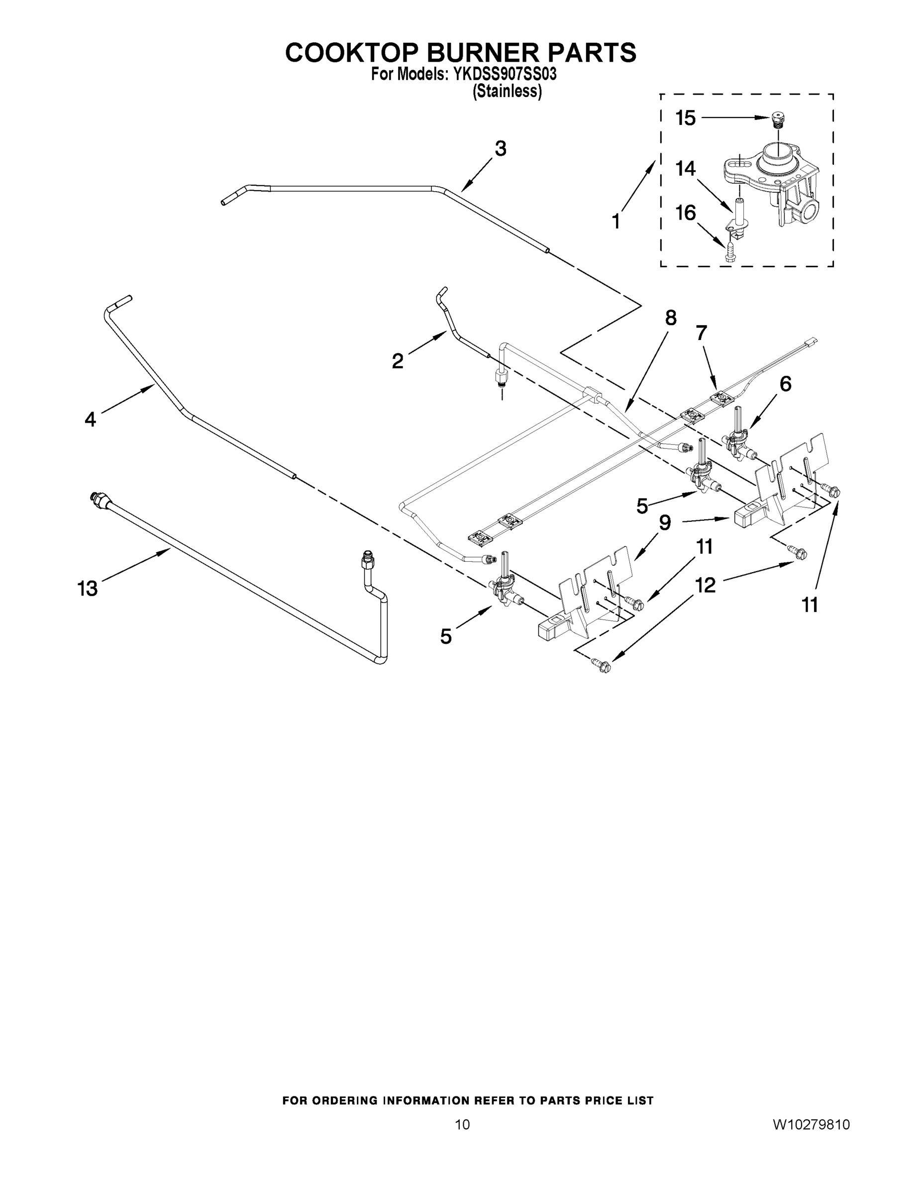 07 - COOKTOP BURNER PARTS