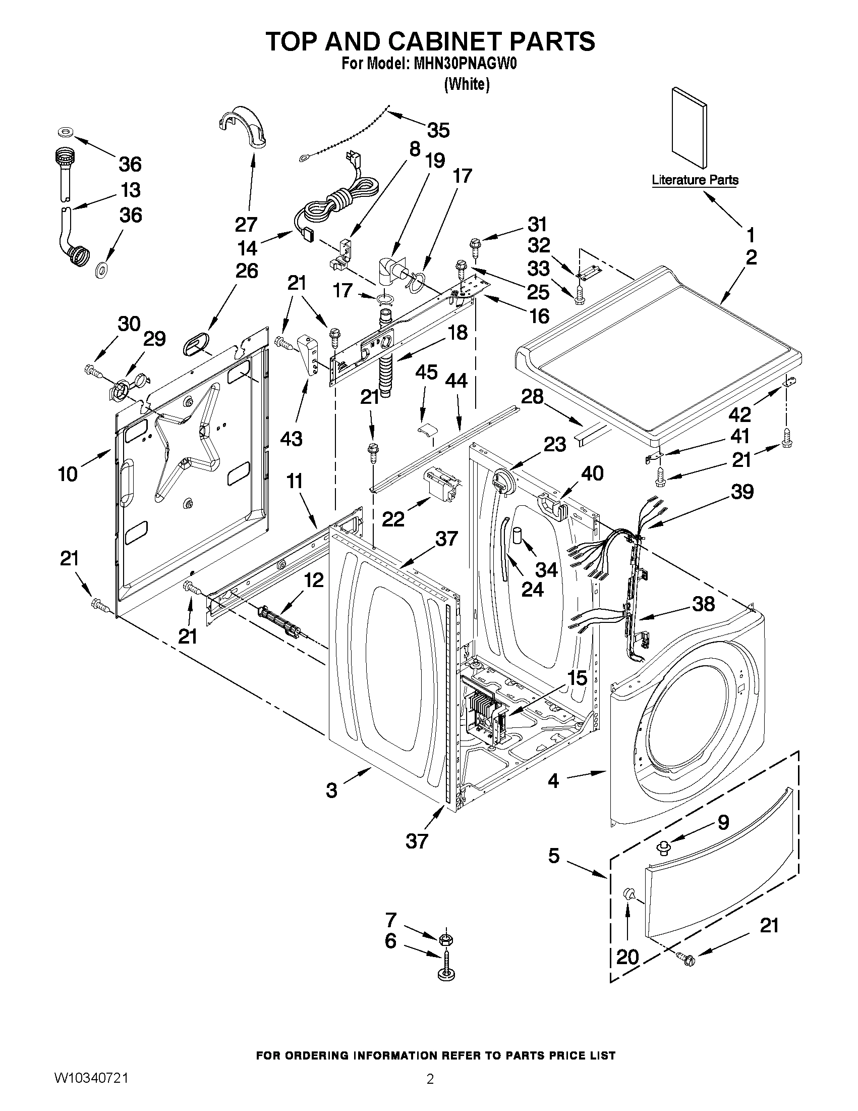 01 - TOP AND CABINET PARTS