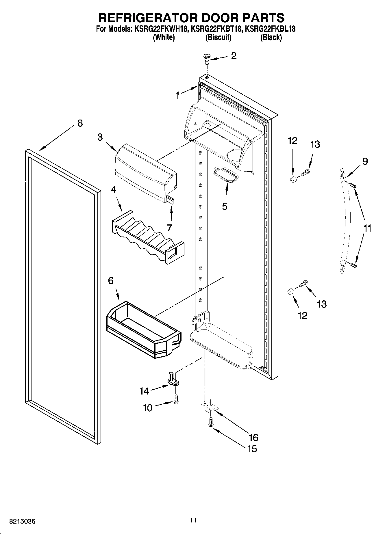 07 - REFRIGERATOR DOOR PARTS