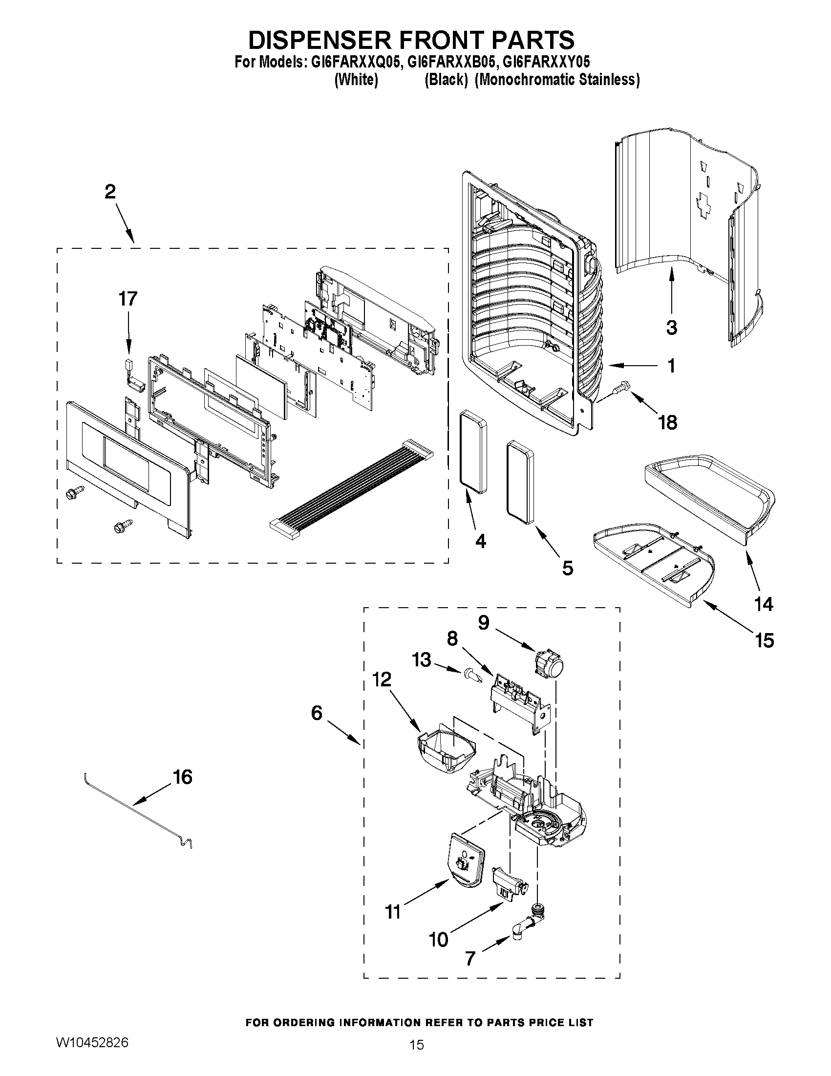 08 - DISPENSER FRONT PARTS