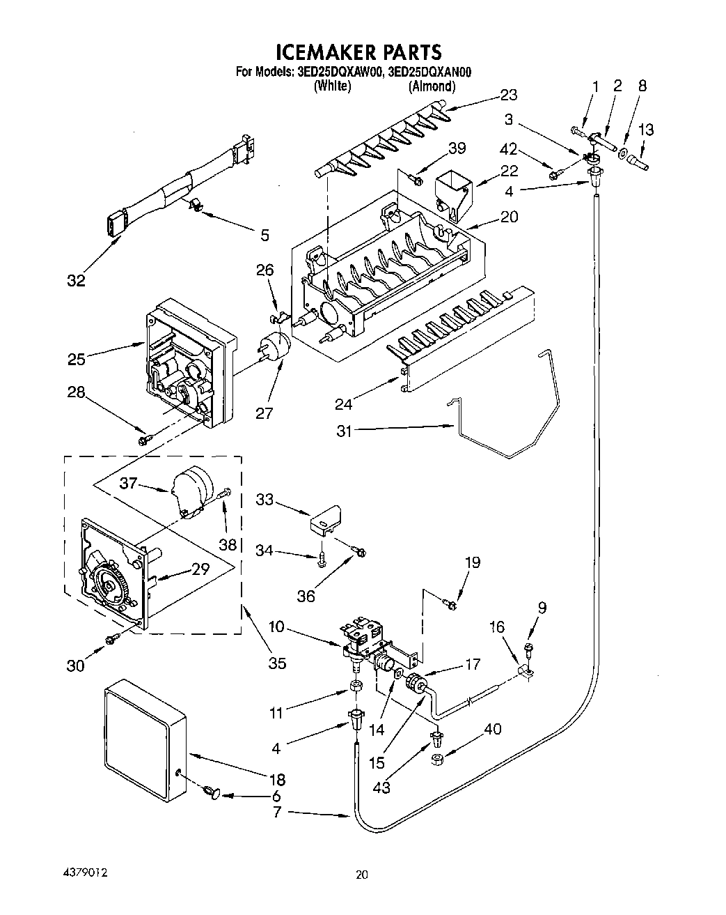 12 - ICEMAKER, LIT/OPTIONAL