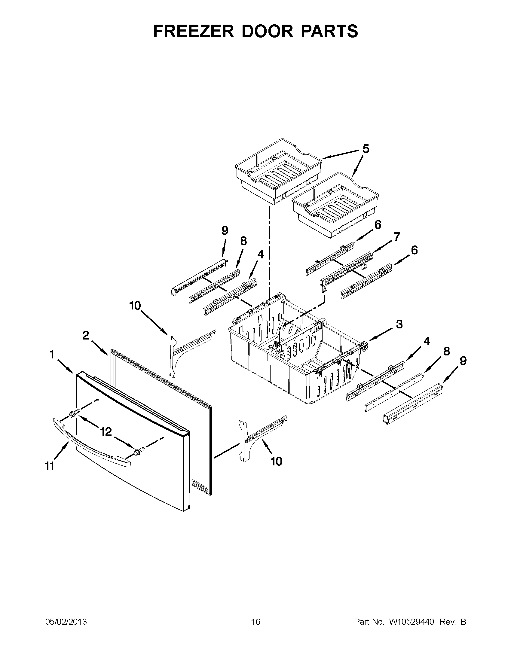 08 - FREEZER DOOR PARTS