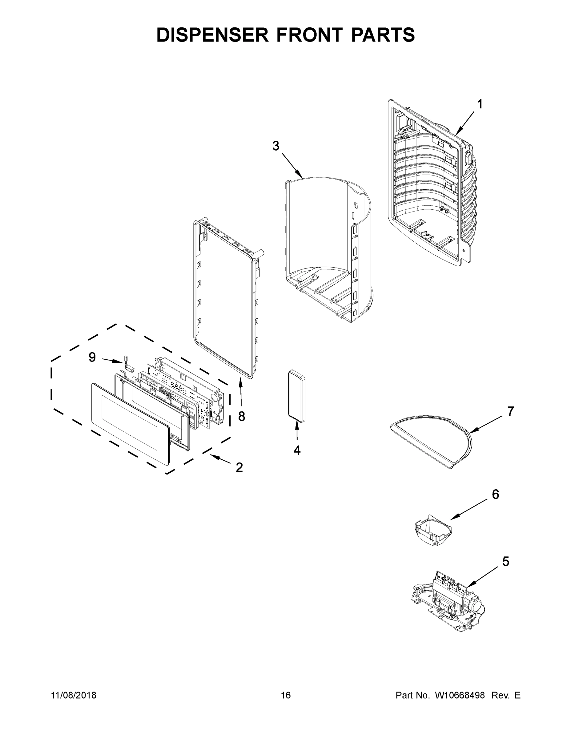 09 - DISPENSER FRONT PARTS