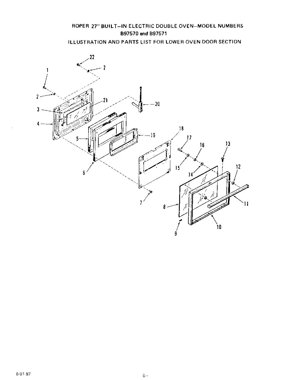 06 - LOWER OVEN DOOR