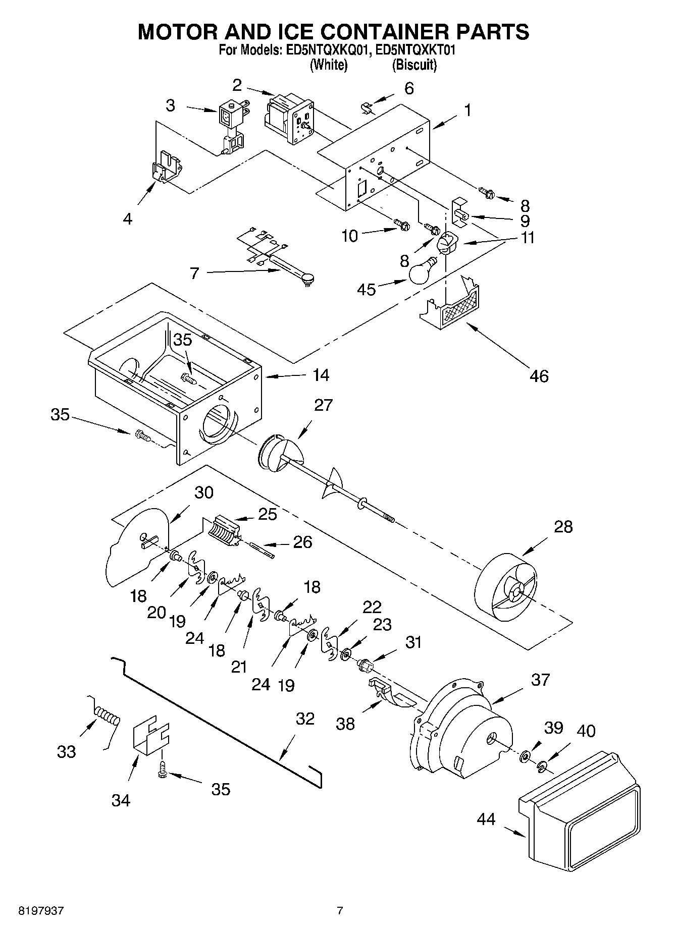 05 - MOTOR AND ICE CONTAINER