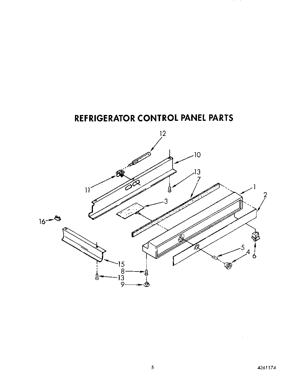 03 - REFRIGERATOR CONTROL PANEL