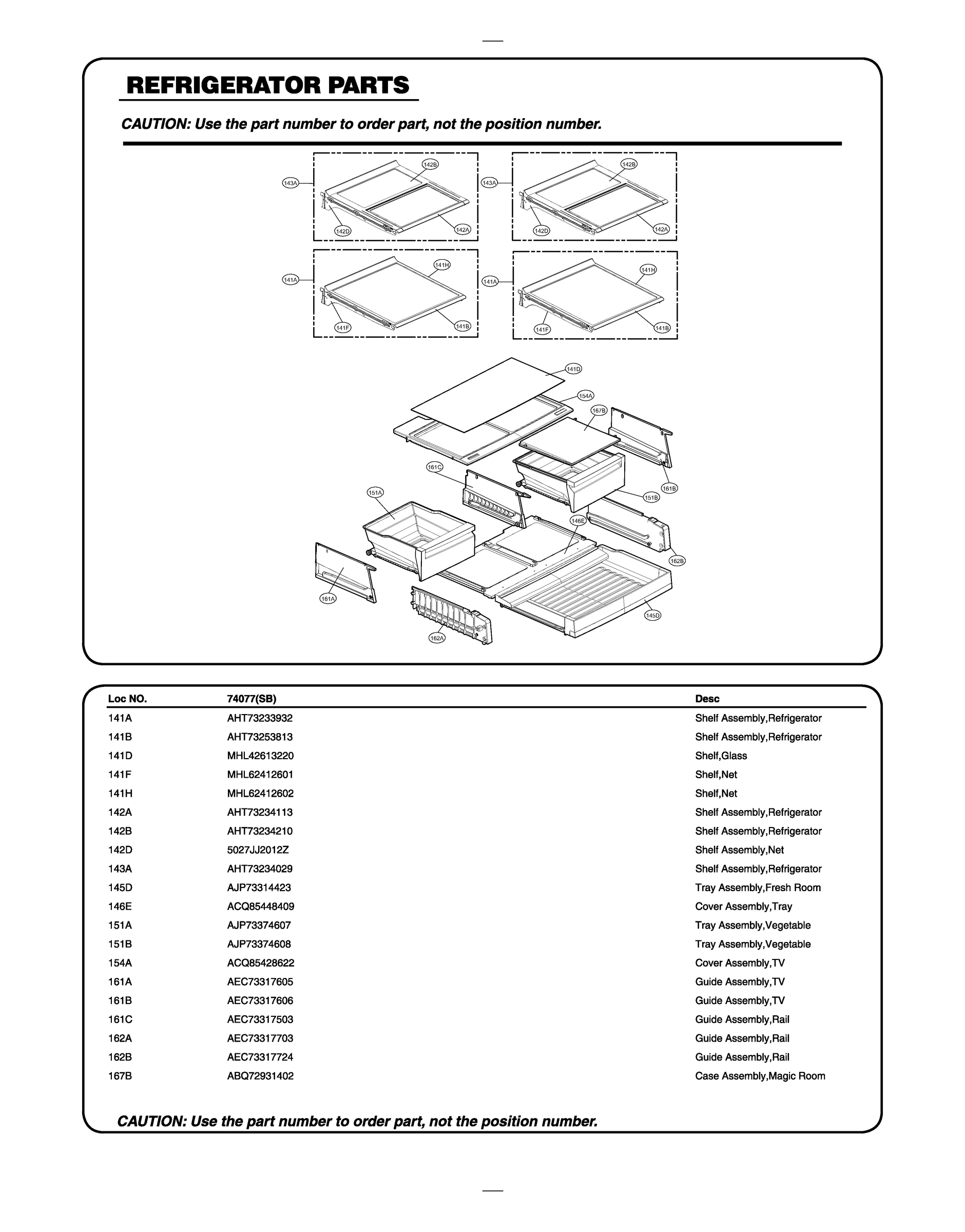 REFRIGERATOR PARTS
