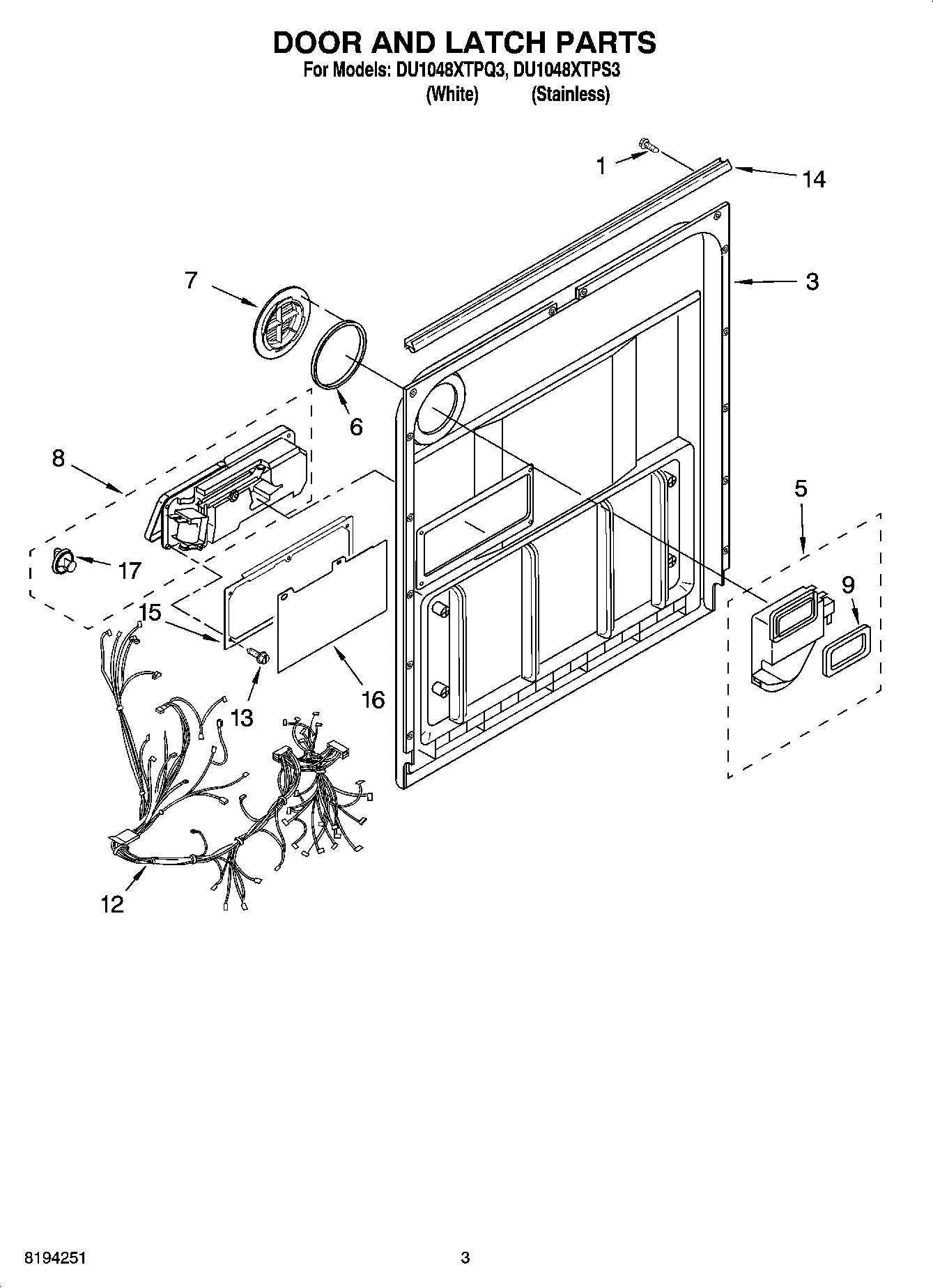 03 - DOOR AND LATCH PARTS