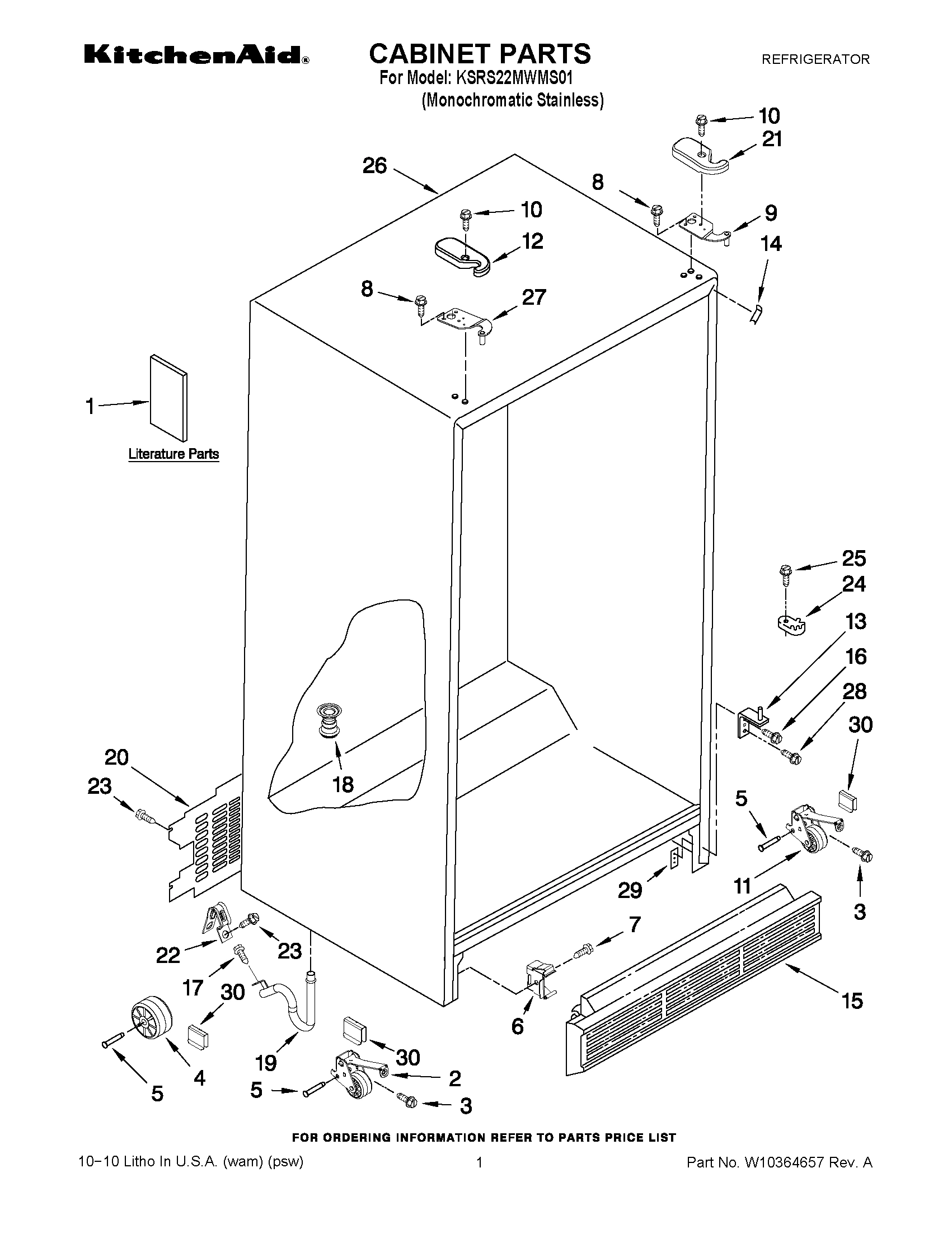 01 - CABINET PARTS