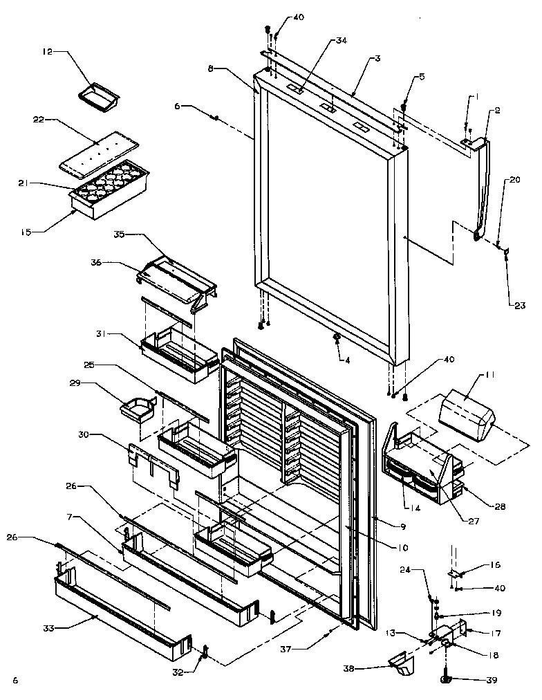 11 - REF DOOR ASSY