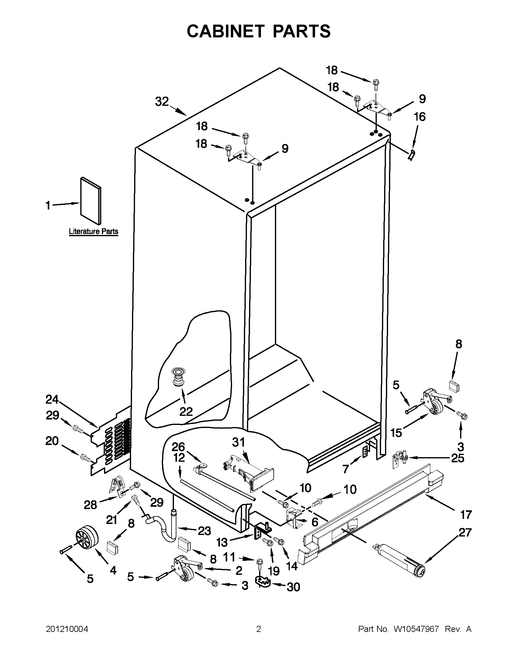01 - CABINET PARTS