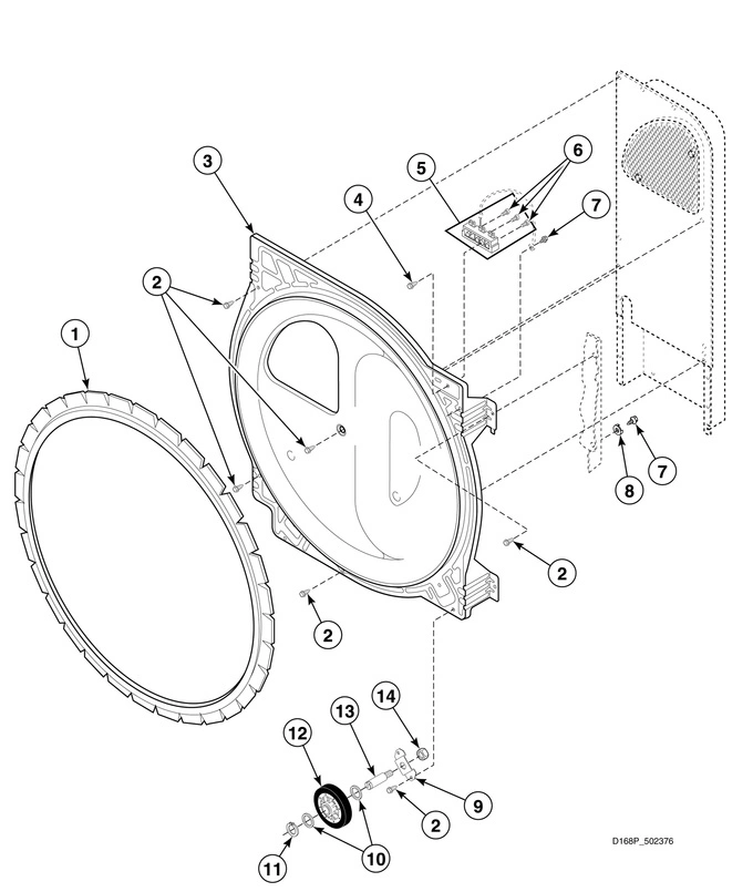 Rear Bulkhead, Felt Seal, Cylinder Roller And Terminal Block