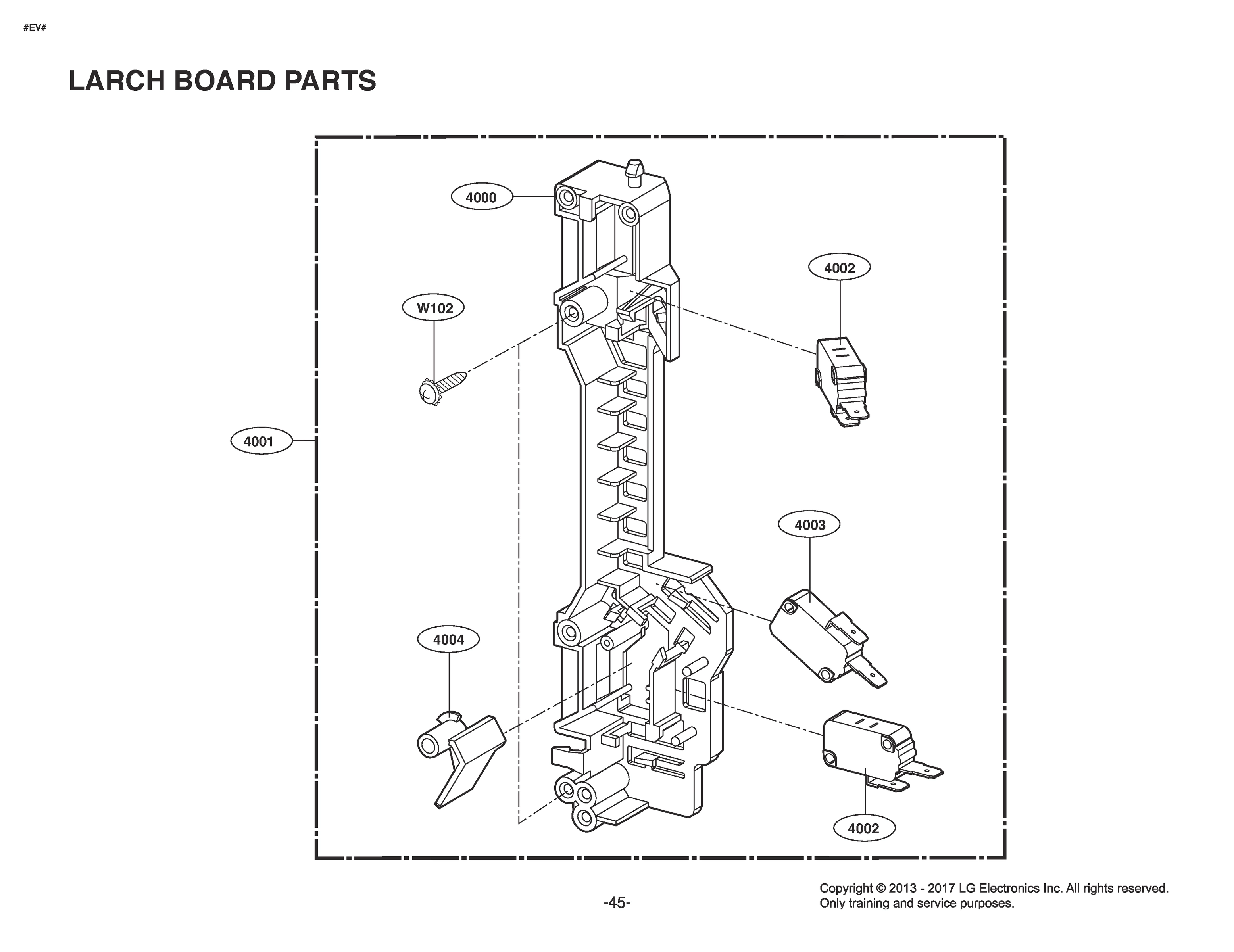 LATCH BOARD PARTS