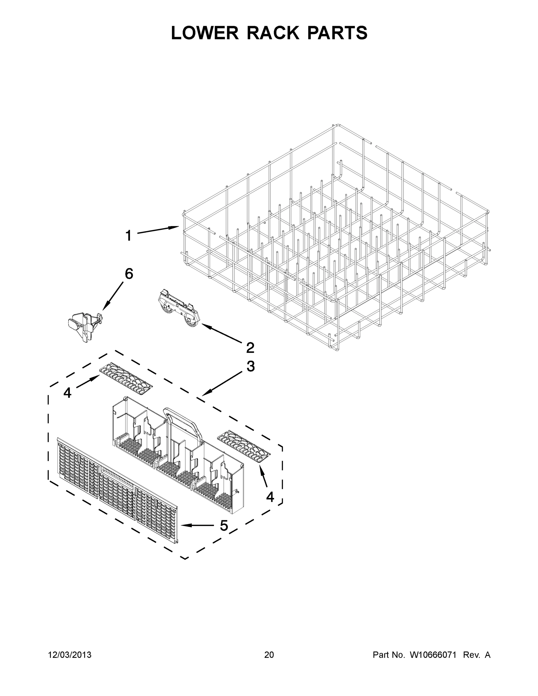 11 - LOWER RACK PARTS