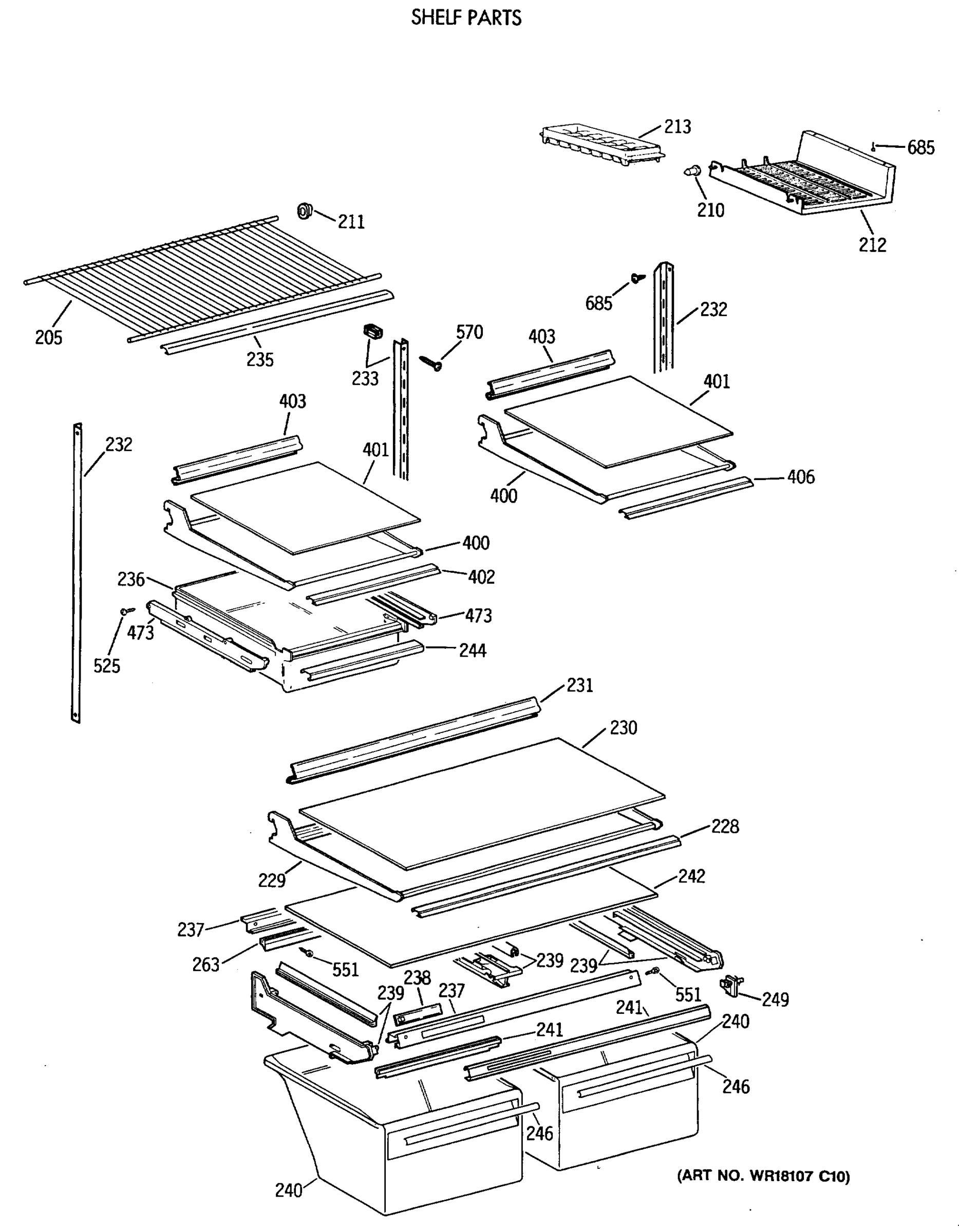 SHELF PARTS